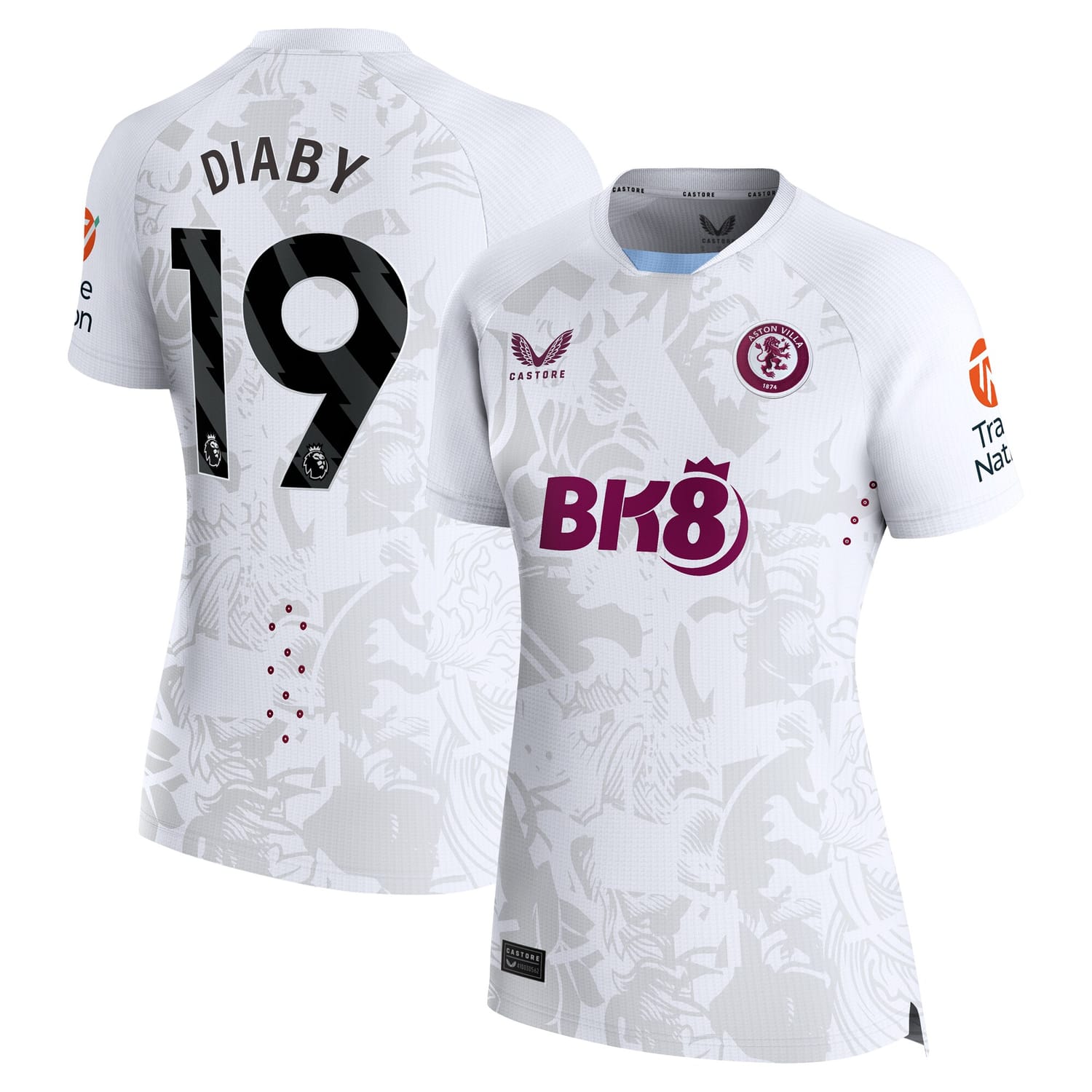 Premier League Aston Villa Away Pro Jersey Shirt 2023-24 player Moussa Diaby 19 printing for Women