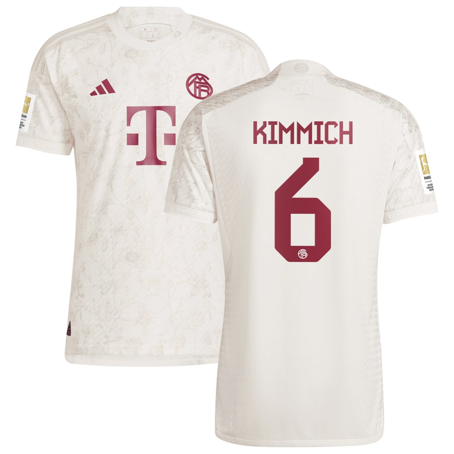 Bundesliga Bayern Munich Third Authentic Jersey Shirt White 2023-24 player Joshua Kimmich printing for Men