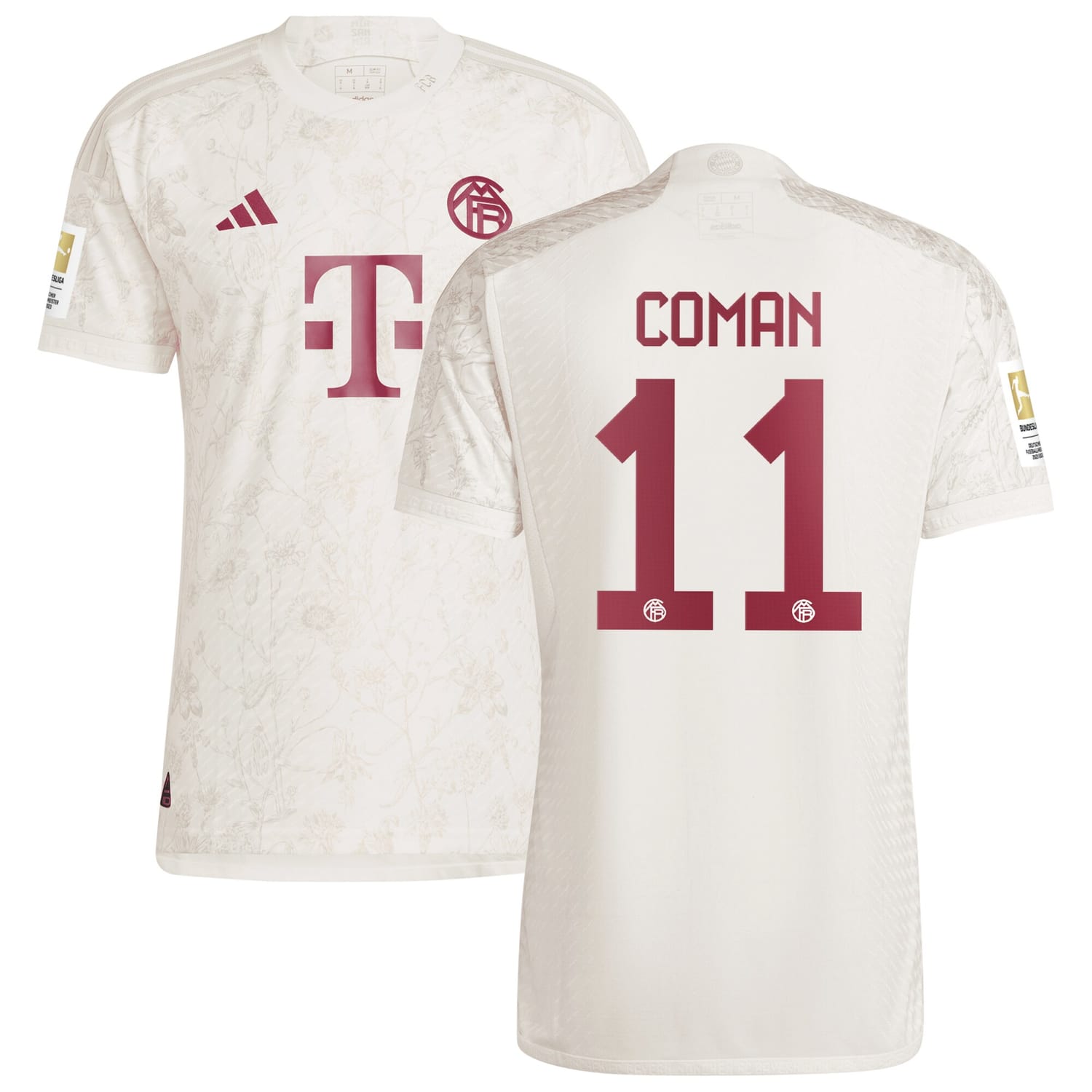 Bundesliga Bayern Munich Third Authentic Jersey Shirt White 2023-24 player Kingsley Coman printing for Men