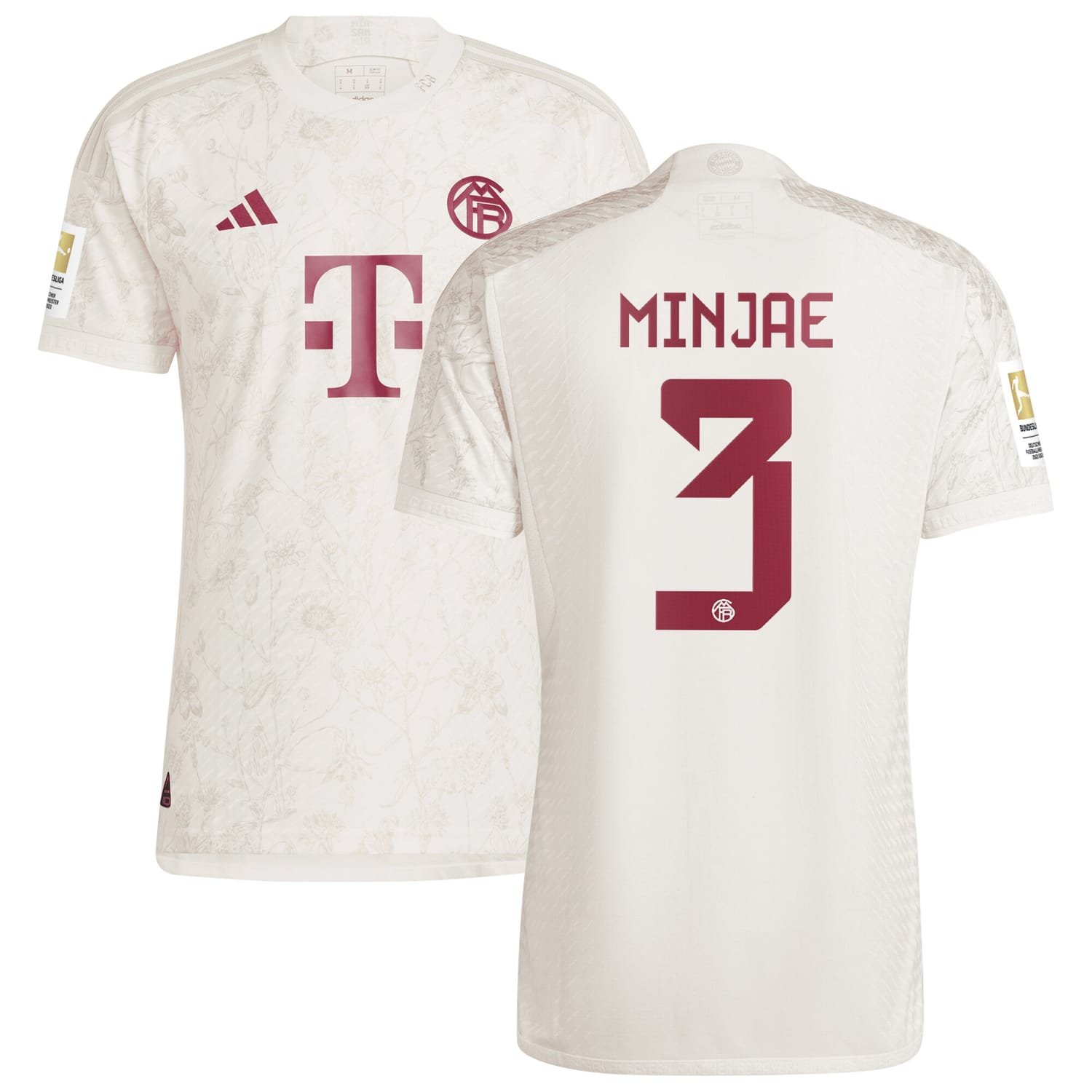Bundesliga Bayern Munich Third Authentic Jersey Shirt White 2023-24 player Kim Min-jae printing for Men