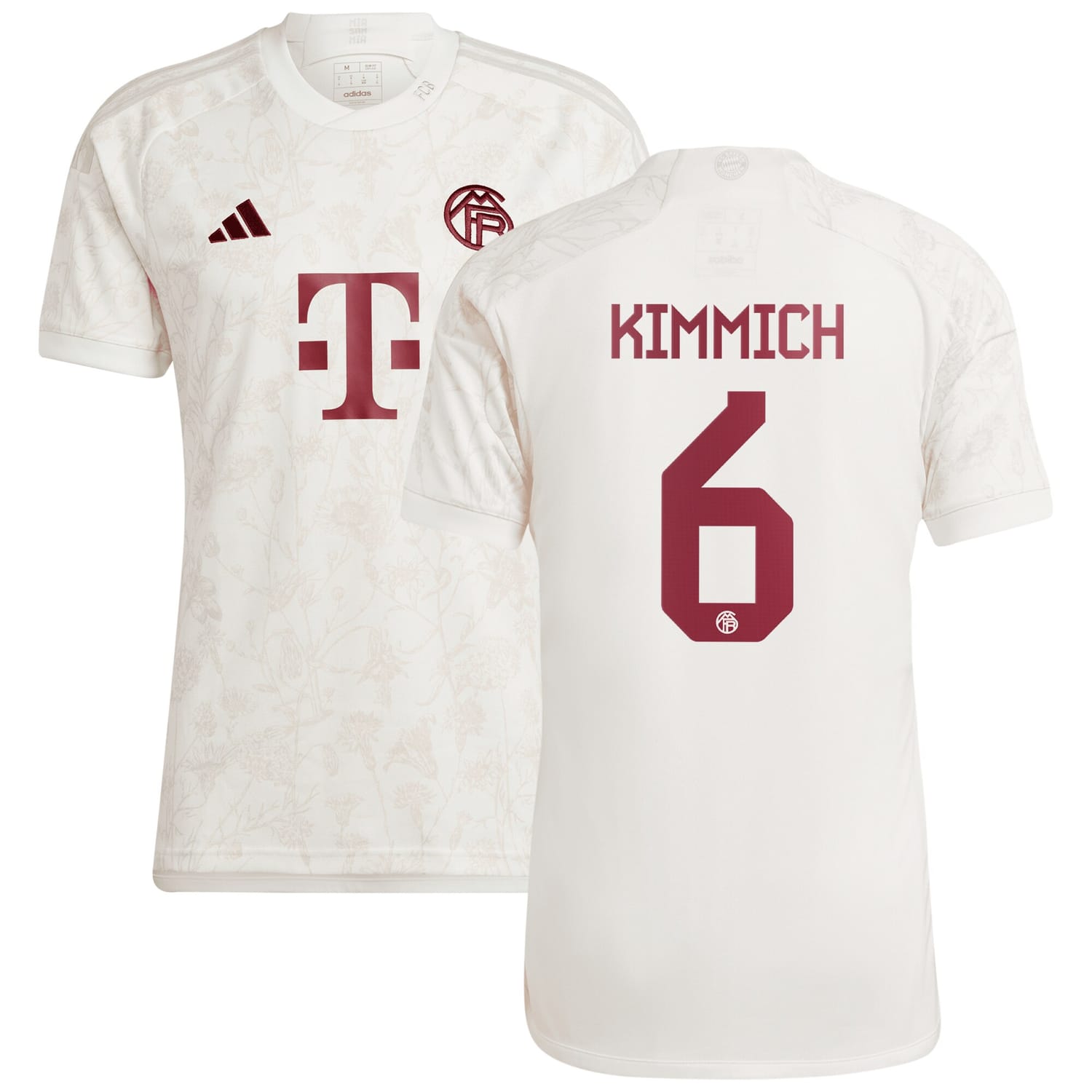Bundesliga Bayern Munich Third Jersey Shirt White 2023-24 player Joshua Kimmich printing for Men