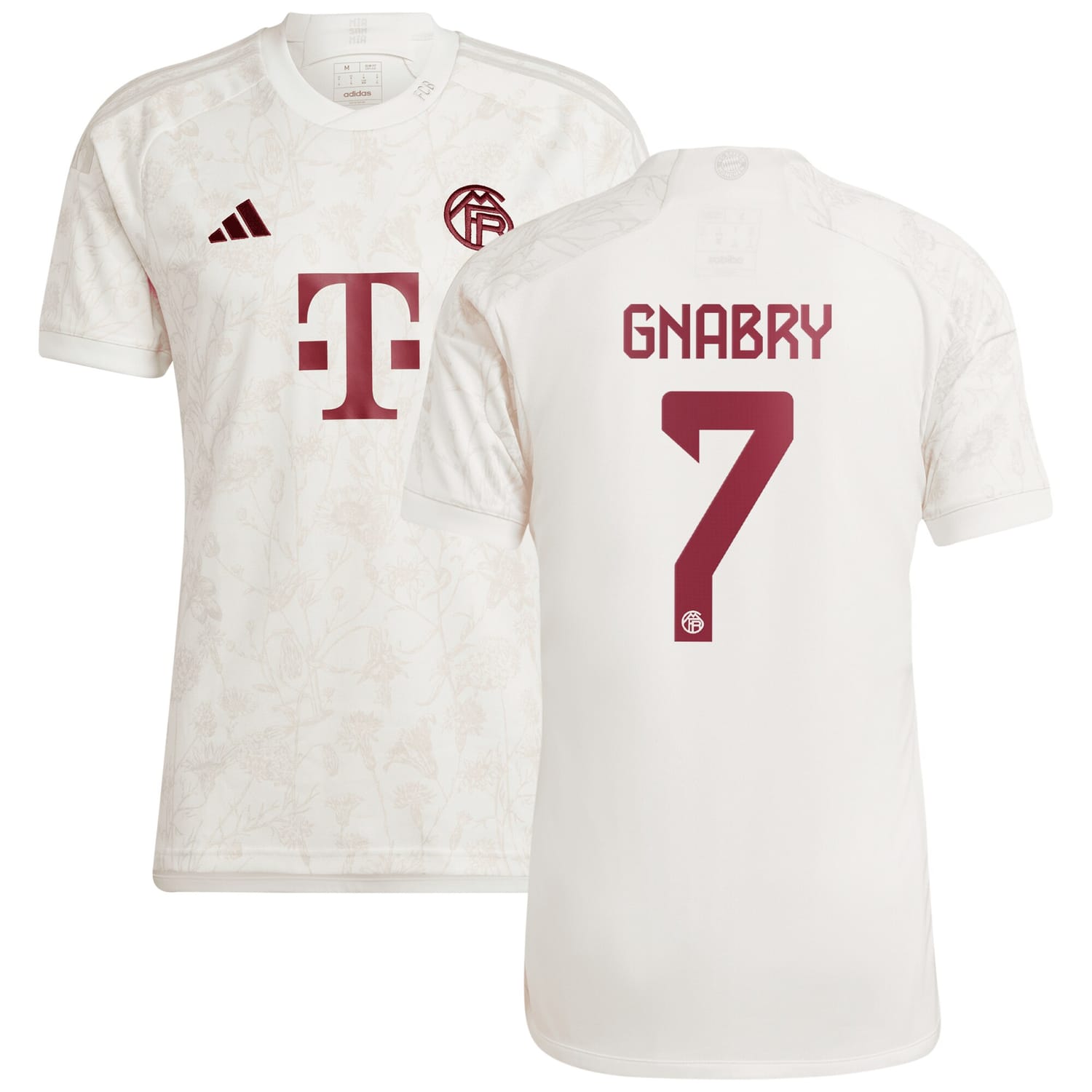 Bundesliga Bayern Munich Third Jersey Shirt White 2023-24 player Serge Gnabry printing for Men