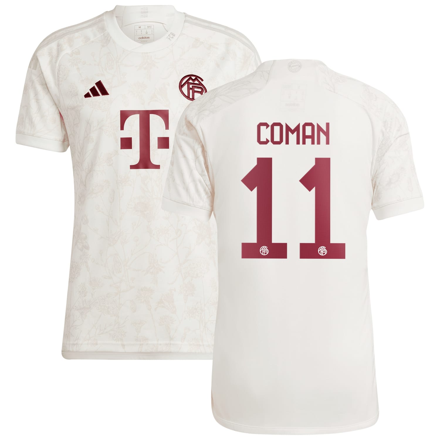 Bundesliga Bayern Munich Third Jersey Shirt White 2023-24 player Kingsley Coman printing for Men