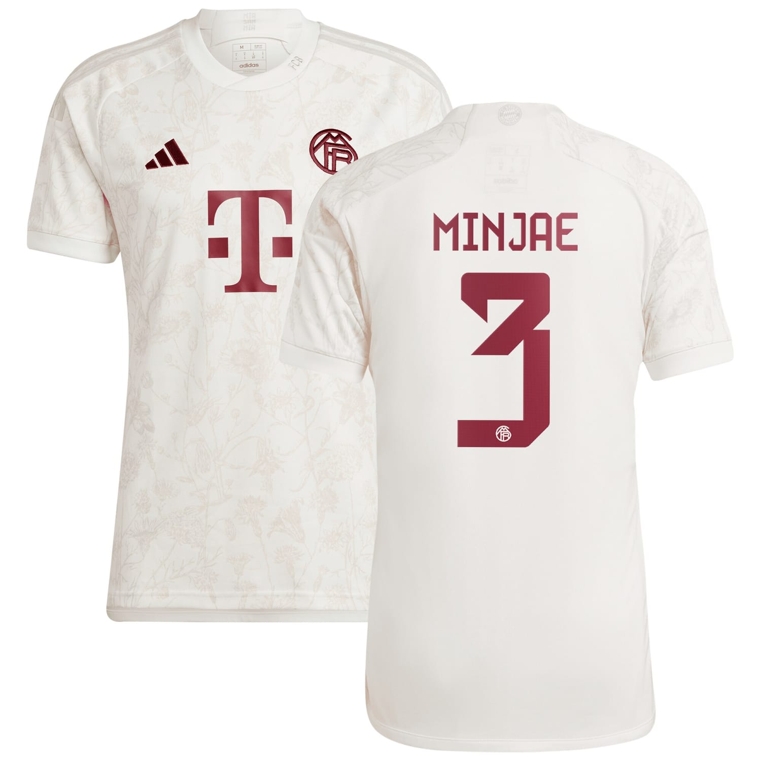 Bundesliga Bayern Munich Third Jersey Shirt White 2023-24 player Kim Min-jae printing for Men