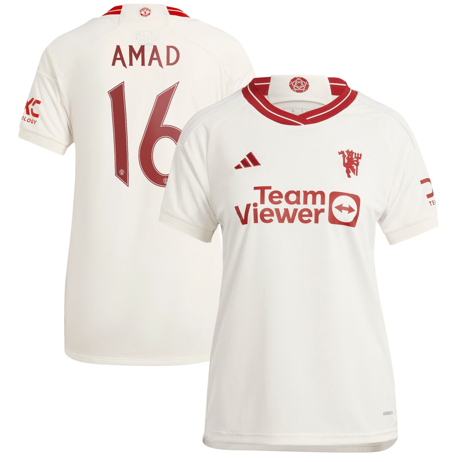 Premier League Manchester United Third Cup Jersey Shirt 2023-24 player Amad Diallo 16 printing for Women