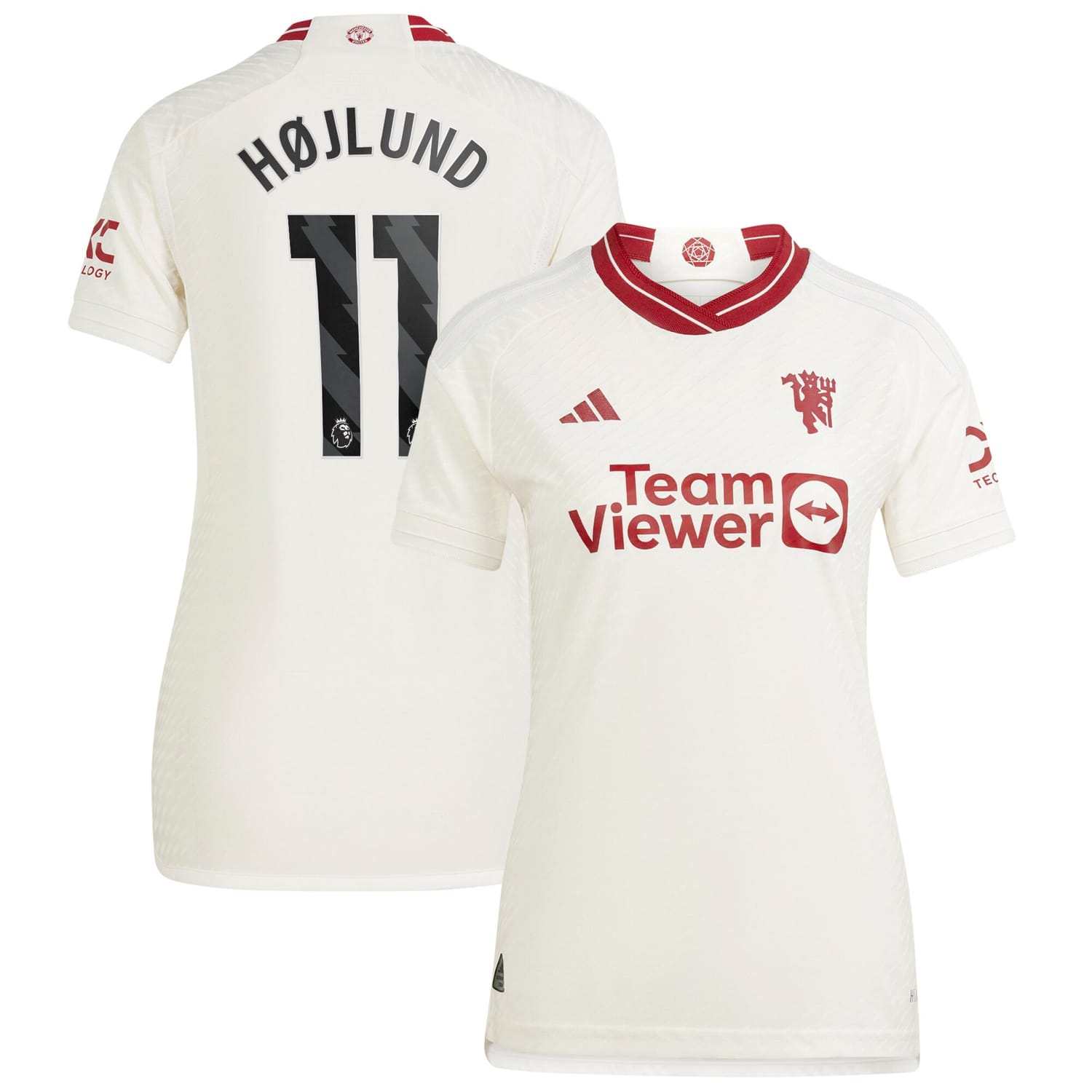 Premier League Manchester United Third Authentic Jersey Shirt 2023-24 player Rasmus Højlund 11 printing for Women