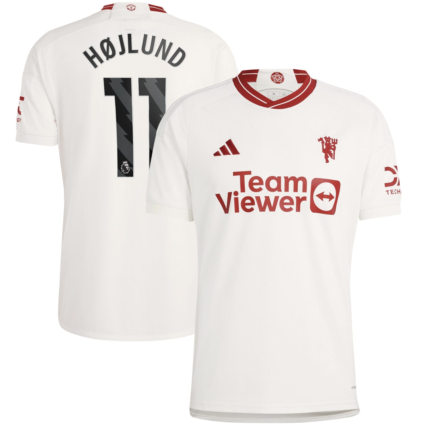 Premier League Manchester United Third Jersey Shirt 2023-24 player Rasmus Højlund 11 printing for Men