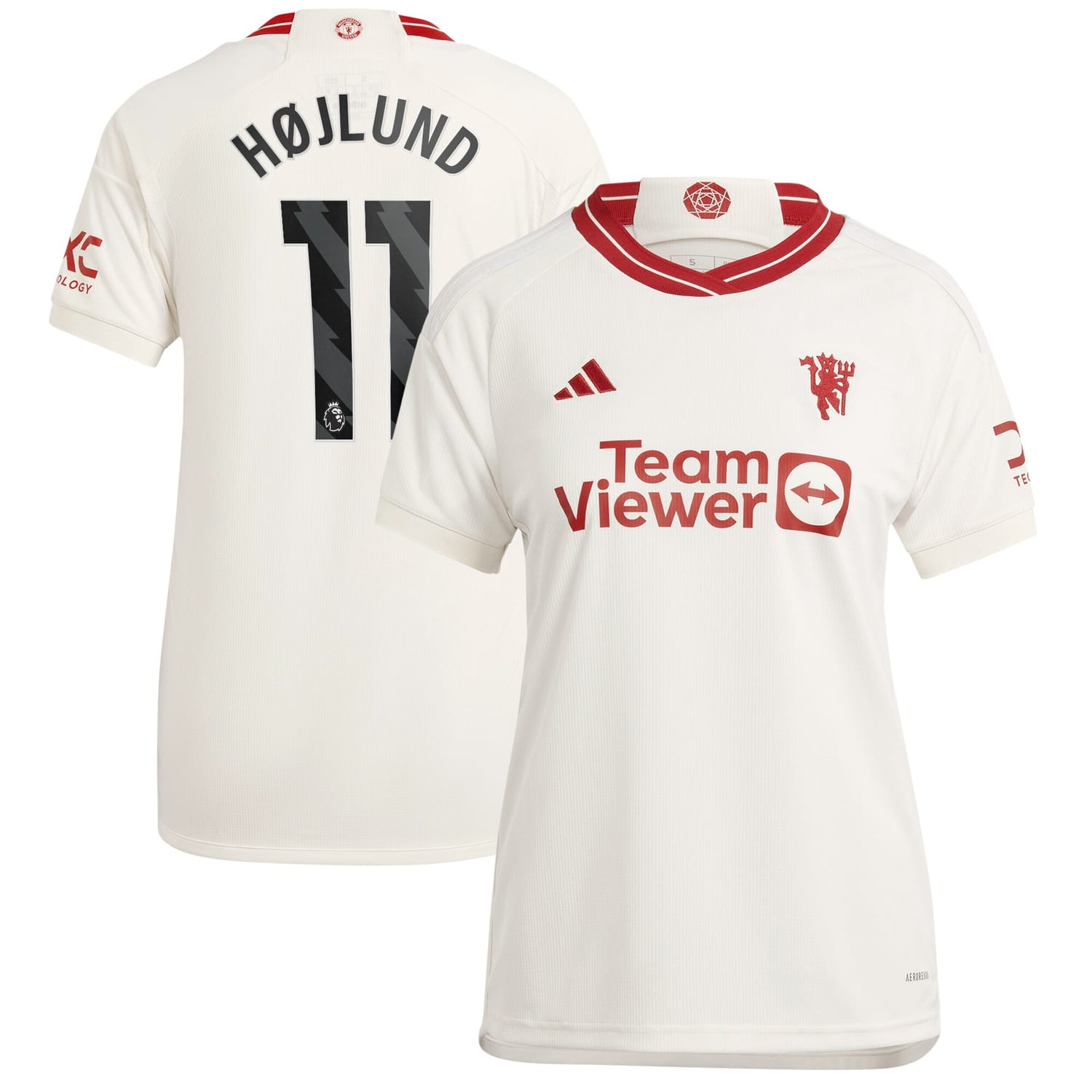 Premier League Manchester United Third Jersey Shirt 2023-24 player Rasmus Højlund 11 printing for Women