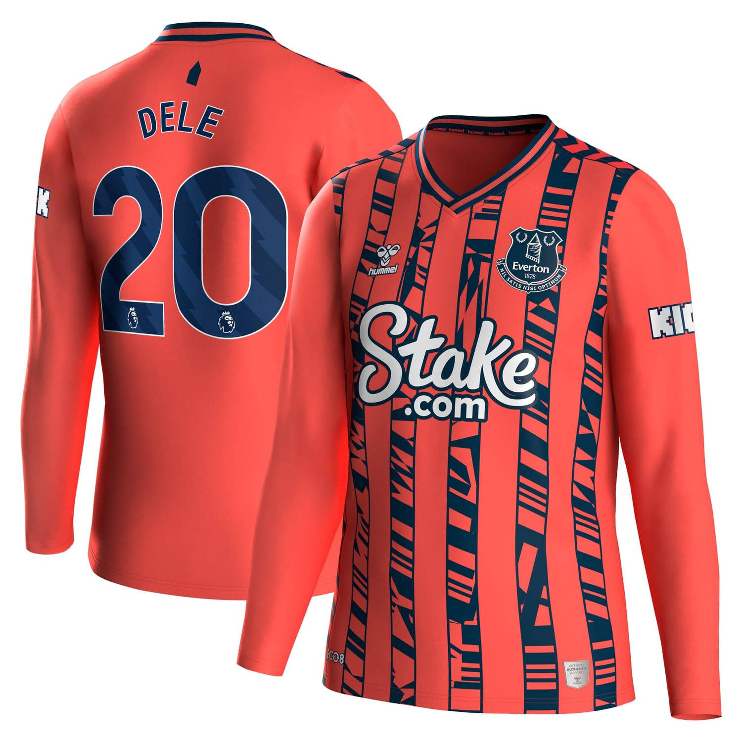 Premier League Everton Away Jersey Shirt Long Sleeve 2023-24 player Dele Alli 20 printing for Men
