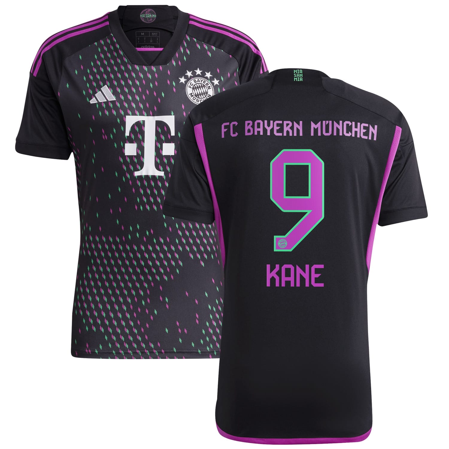 Bundesliga Bayern Munich Away Jersey Shirt Black 2023-24 player Harry Kane printing for Men