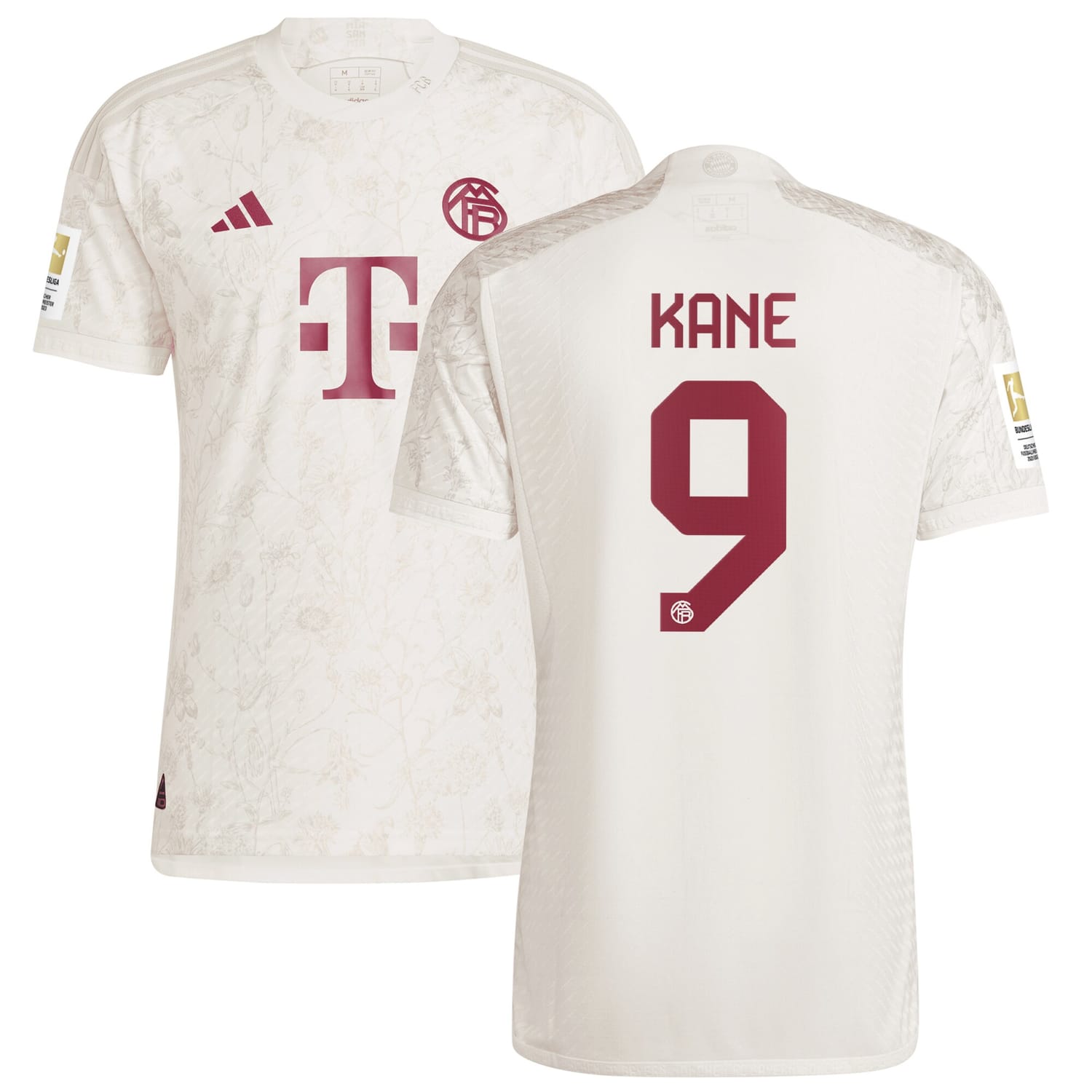 Bundesliga Bayern Munich Third Authentic Jersey Shirt White 2023-24 player Harry Kane printing for Men