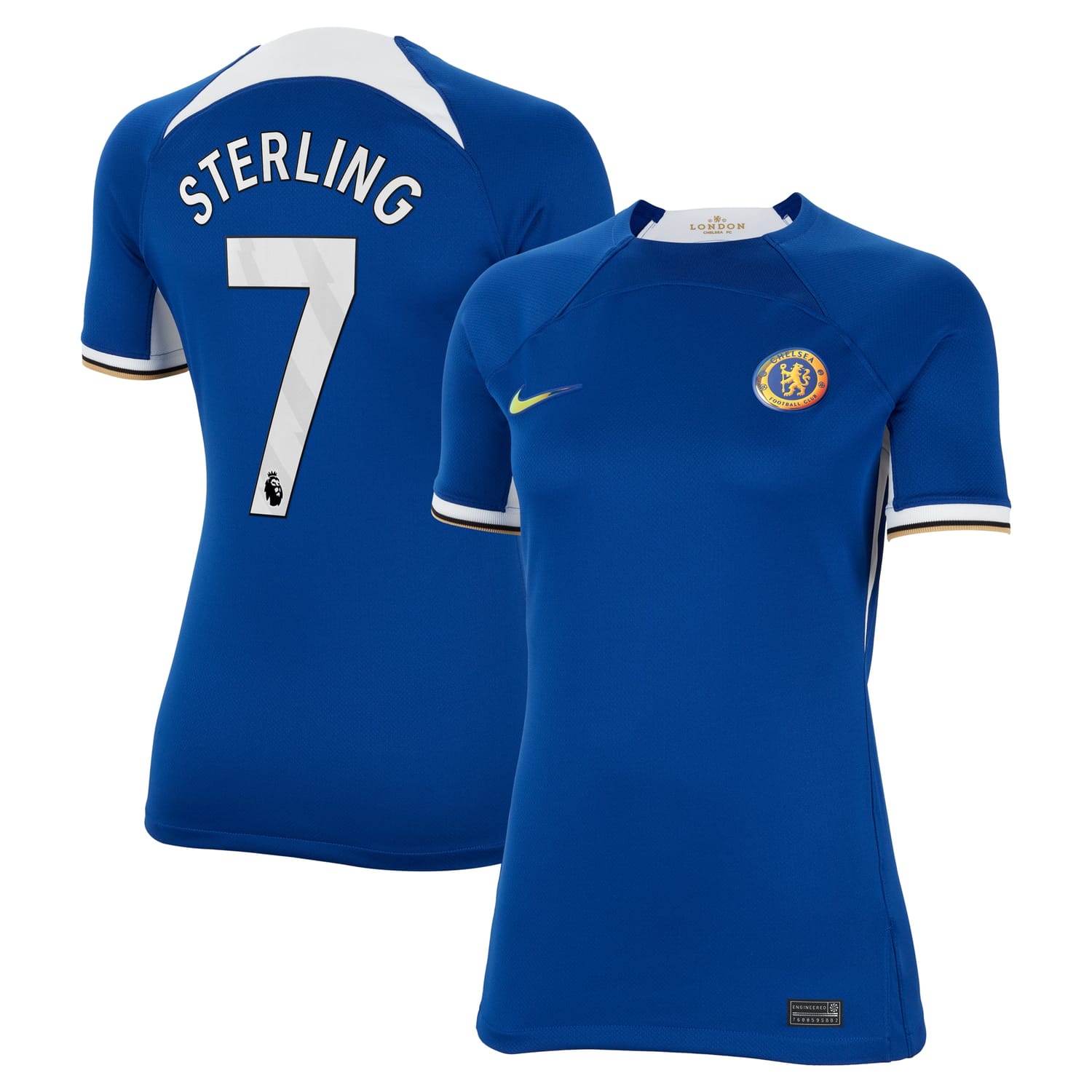 Premier League Chelsea Home Jersey Shirt Blue 2023-24 player Raheem Sterling printing for Women