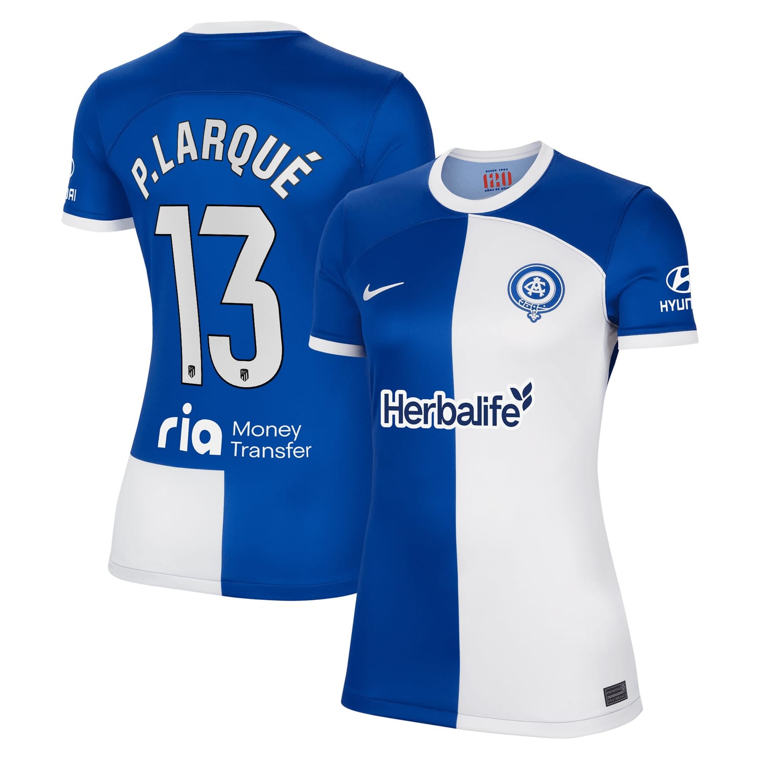 La Liga Atletico de Madrid Away Jersey Shirt 2023-24 player Patricia Larqué 13 printing for Women