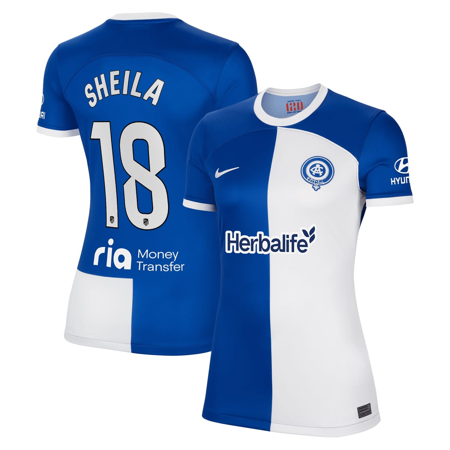 La Liga Atletico de Madrid Away Jersey Shirt 2023-24 player Sheila Guijarro 18 printing for Women