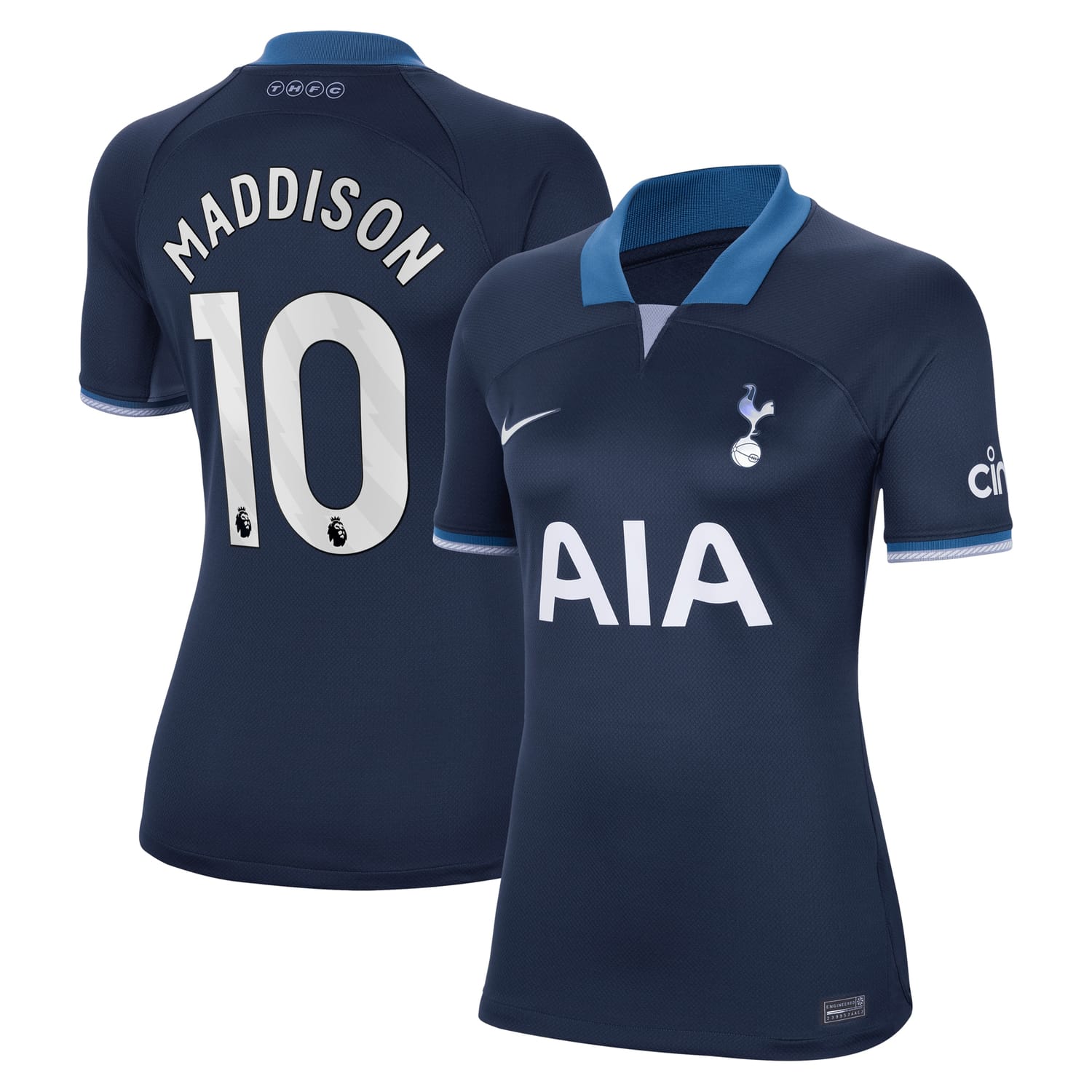 Premier League Tottenham Hotspur Away Jersey Shirt Navy 2023-24 player James Maddison printing for Women
