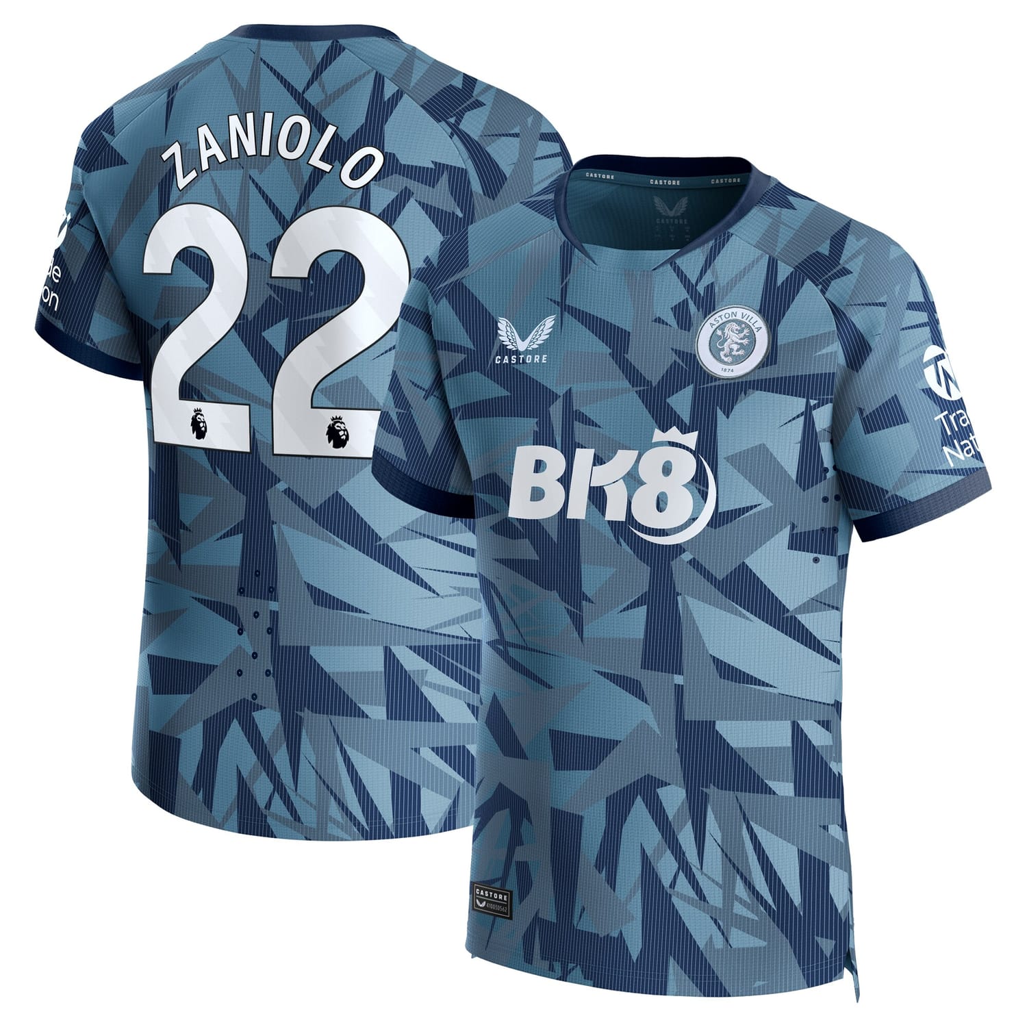 Premier League Aston Villa Third Pro Jersey Shirt 2023-24 player Nicolò Zaniolo 22 printing for Men