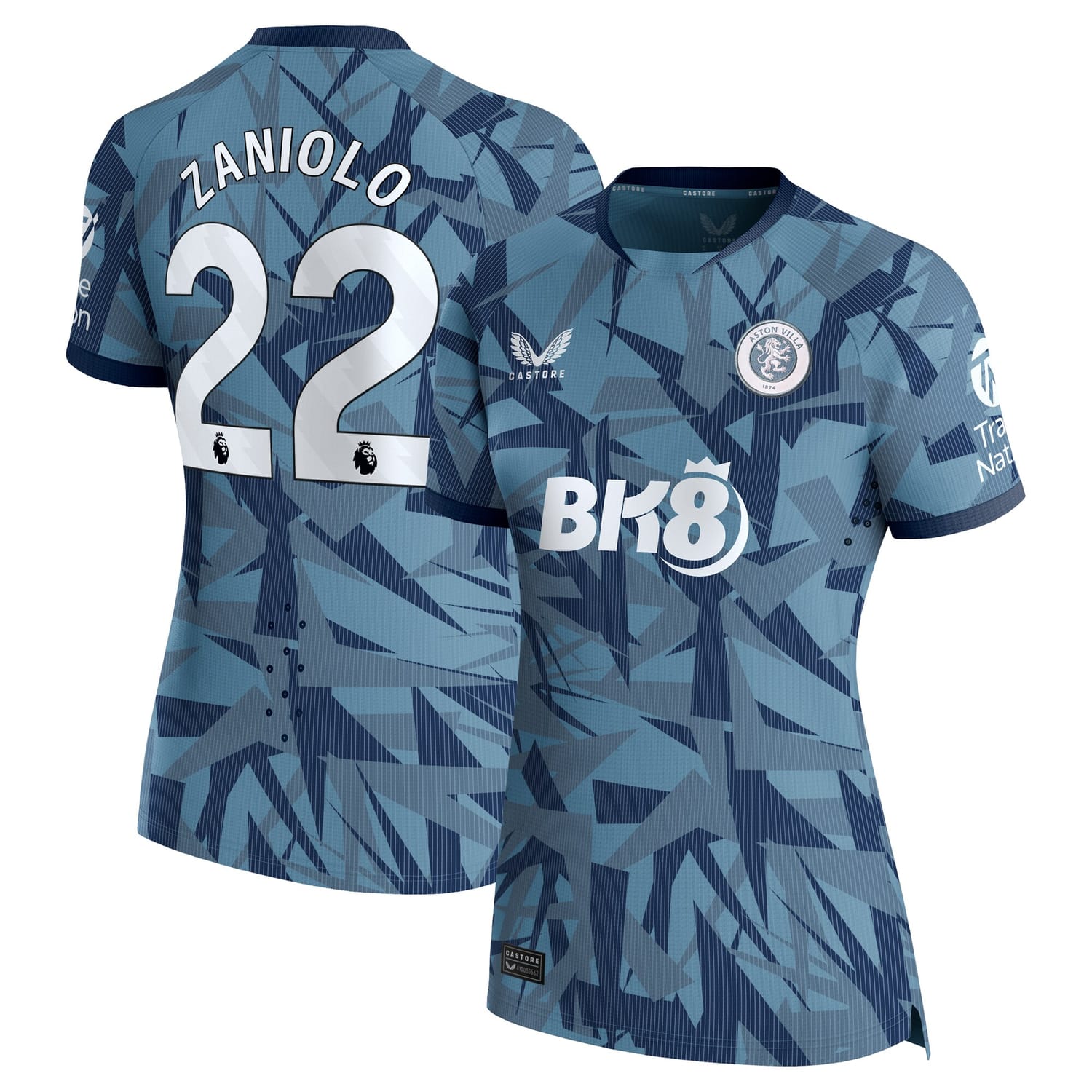Premier League Aston Villa Third Pro Jersey Shirt 2023-24 player Zaniolo 22 printing for Women