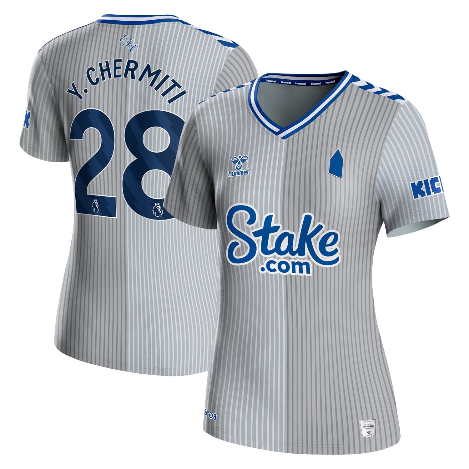 Premier League Everton Third Jersey Shirt 2023-24 player Youssef Chermiti 28 printing for Women
