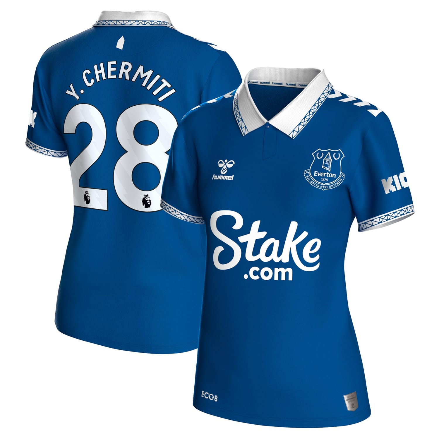 Premier League Everton Home Jersey Shirt 2023-24 player Youssef Chermiti 28 printing for Women