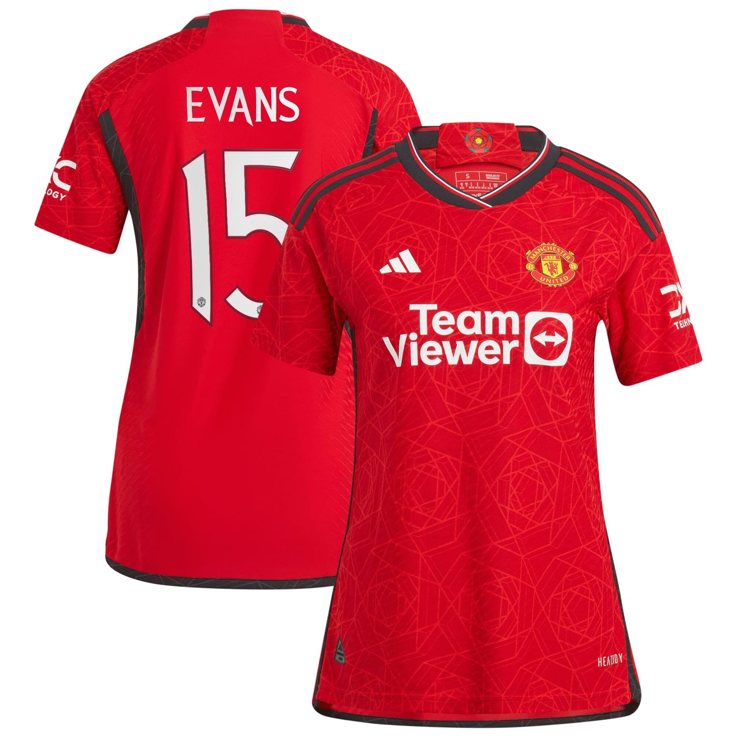 Premier League Manchester United Home Cup Authentic Jersey Shirt 2023-24 player Gemma Evans printing for Women