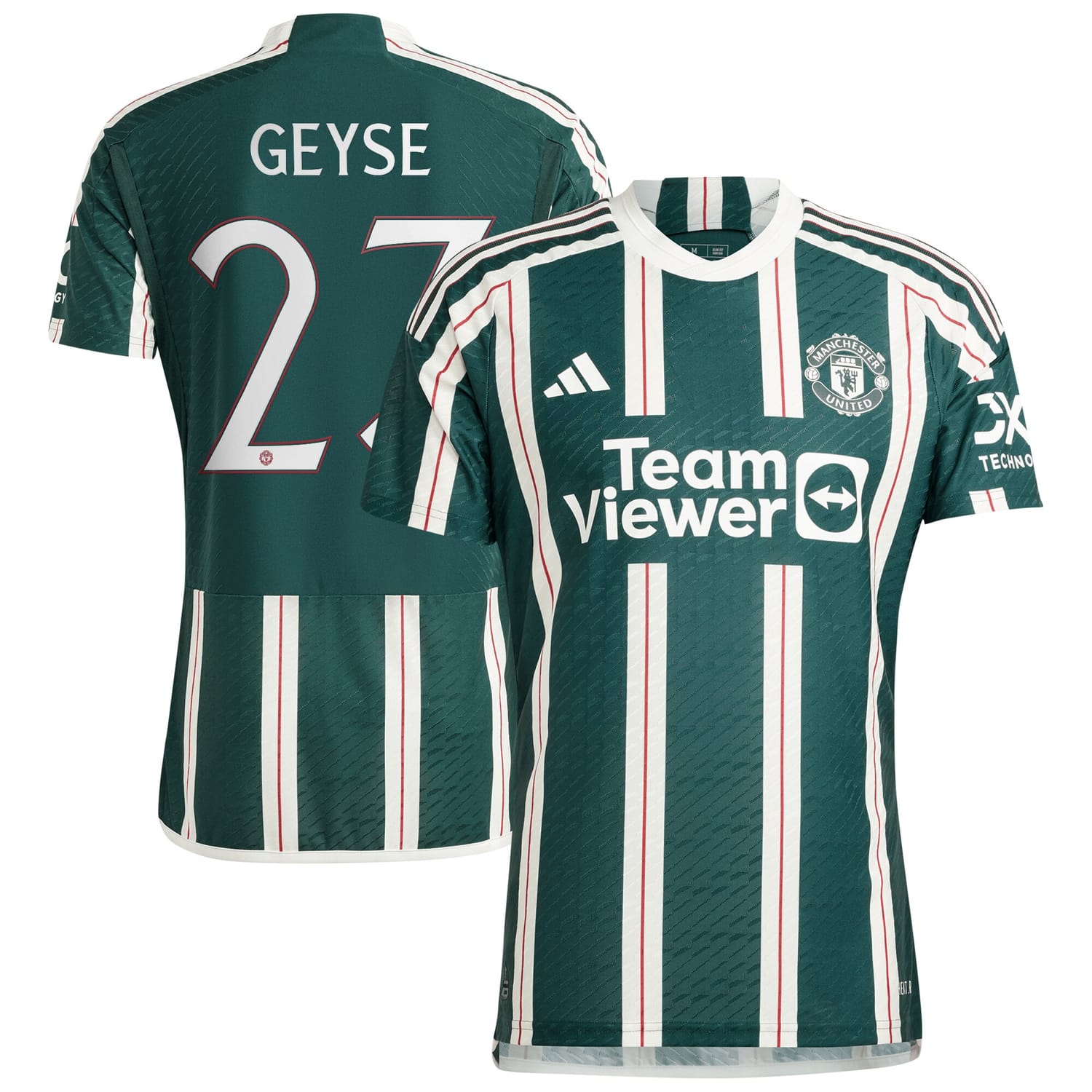 Premier League Manchester United Away Cup Authentic Jersey Shirt 2023-24 player Geyse Da Silva Ferreira printing for Men