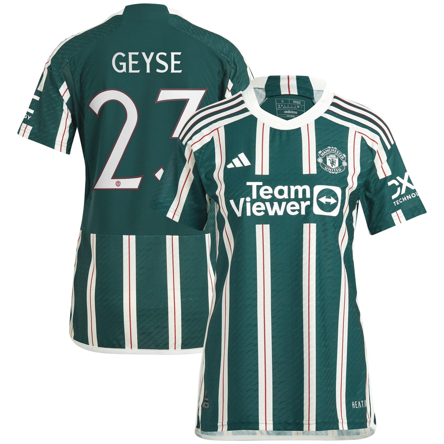 Premier League Manchester United Away Cup Authentic Jersey Shirt 2023-24 player Geyse Da Silva Ferreira printing for Women