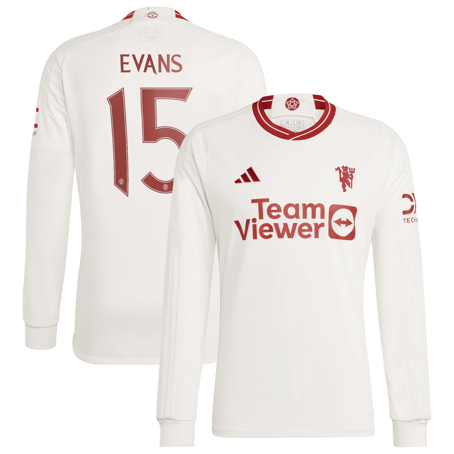 Premier League Manchester United Third Cup Jersey Shirt Long Sleeve 2023-24 player Gemma Evans printing for Men