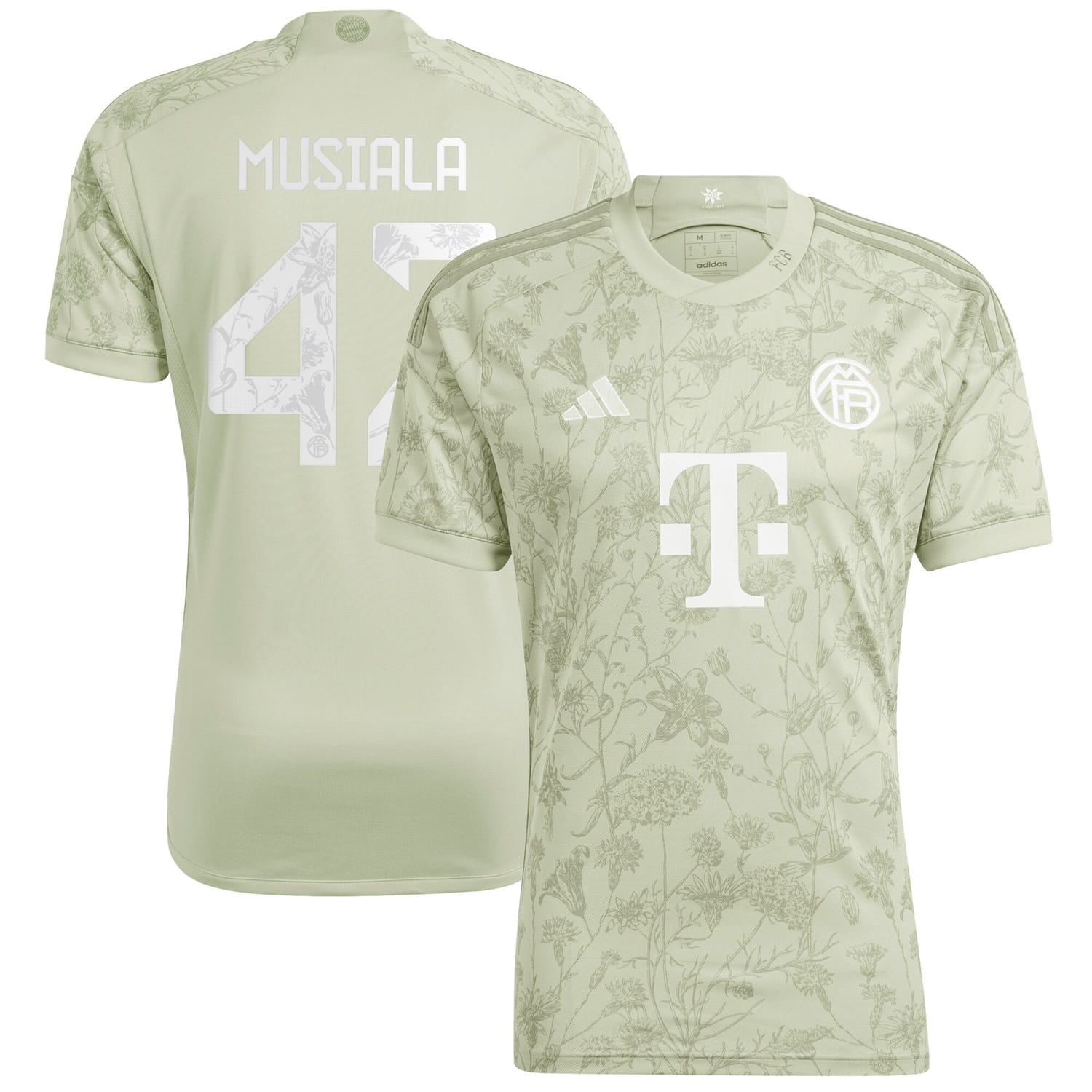 Bundesliga Bayern Munich Jersey Shirt Green 2023-24 player Jamal Musiala printing for Men