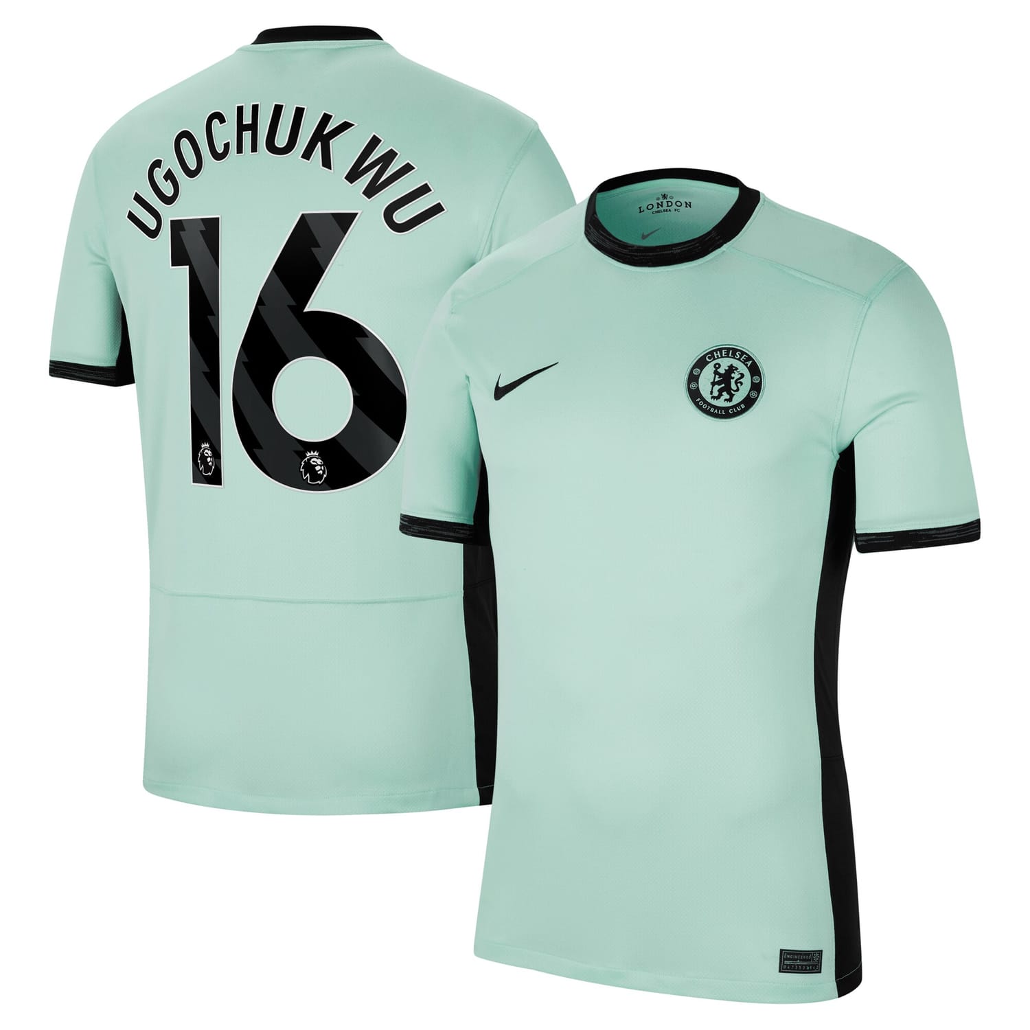 Premier League Chelsea Third Jersey Shirt 2023-24 player Lesley Ugochukwu 16 printing for Men