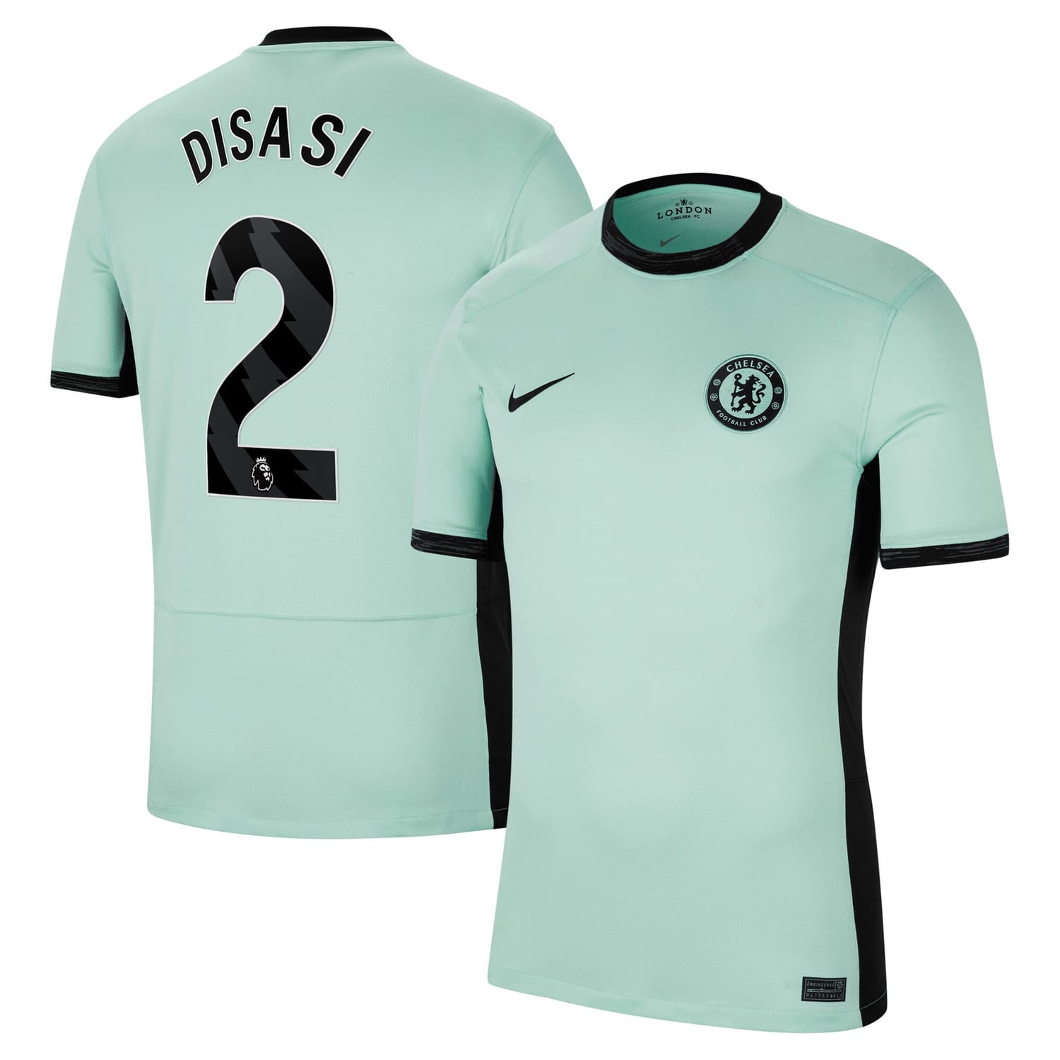 Premier League Chelsea Third Jersey Shirt 2023-24 player Axel Disasi 2 printing for Men