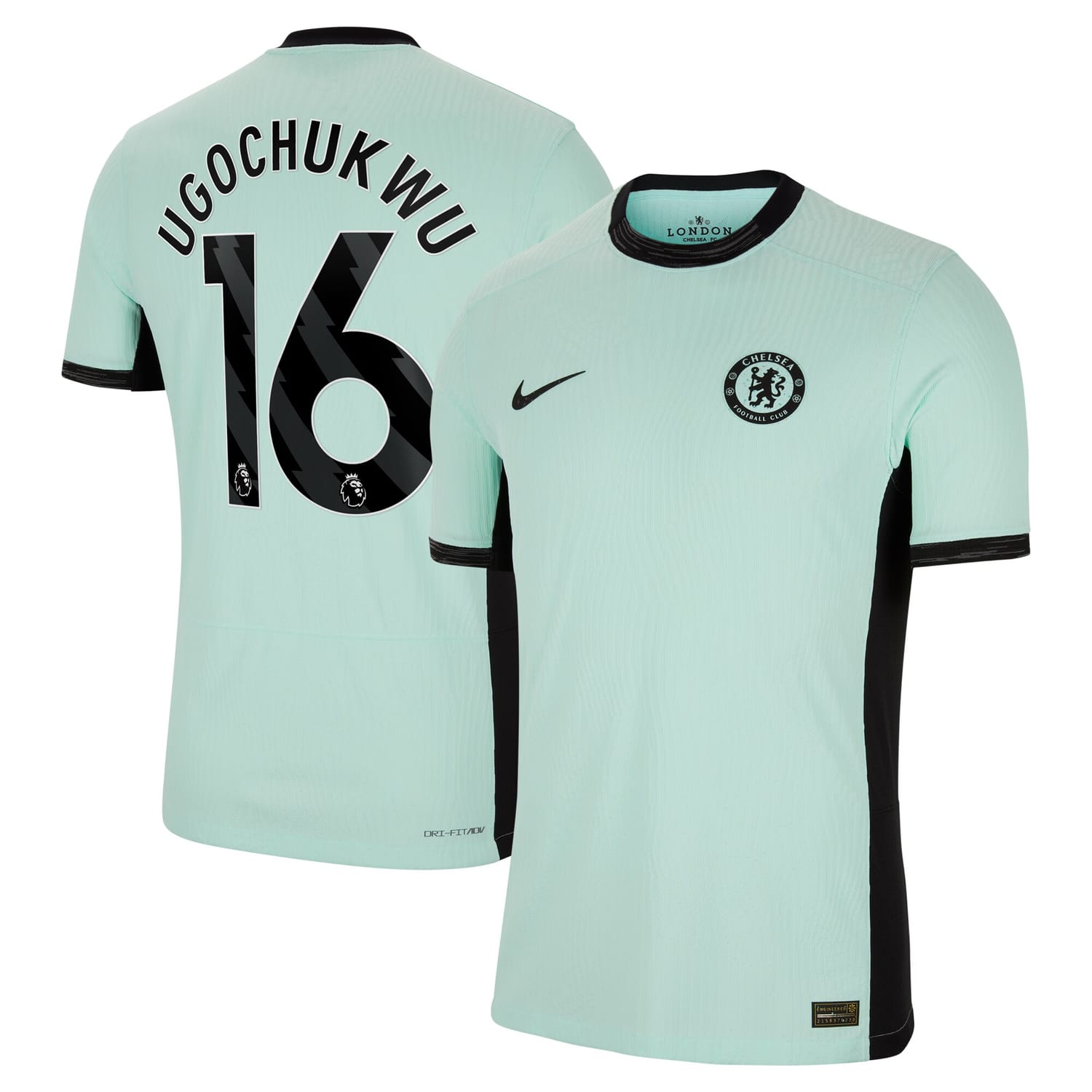 Premier League Chelsea Third Authentic Jersey Shirt 2023-24 player Lesley Ugochukwu 16 printing for Men