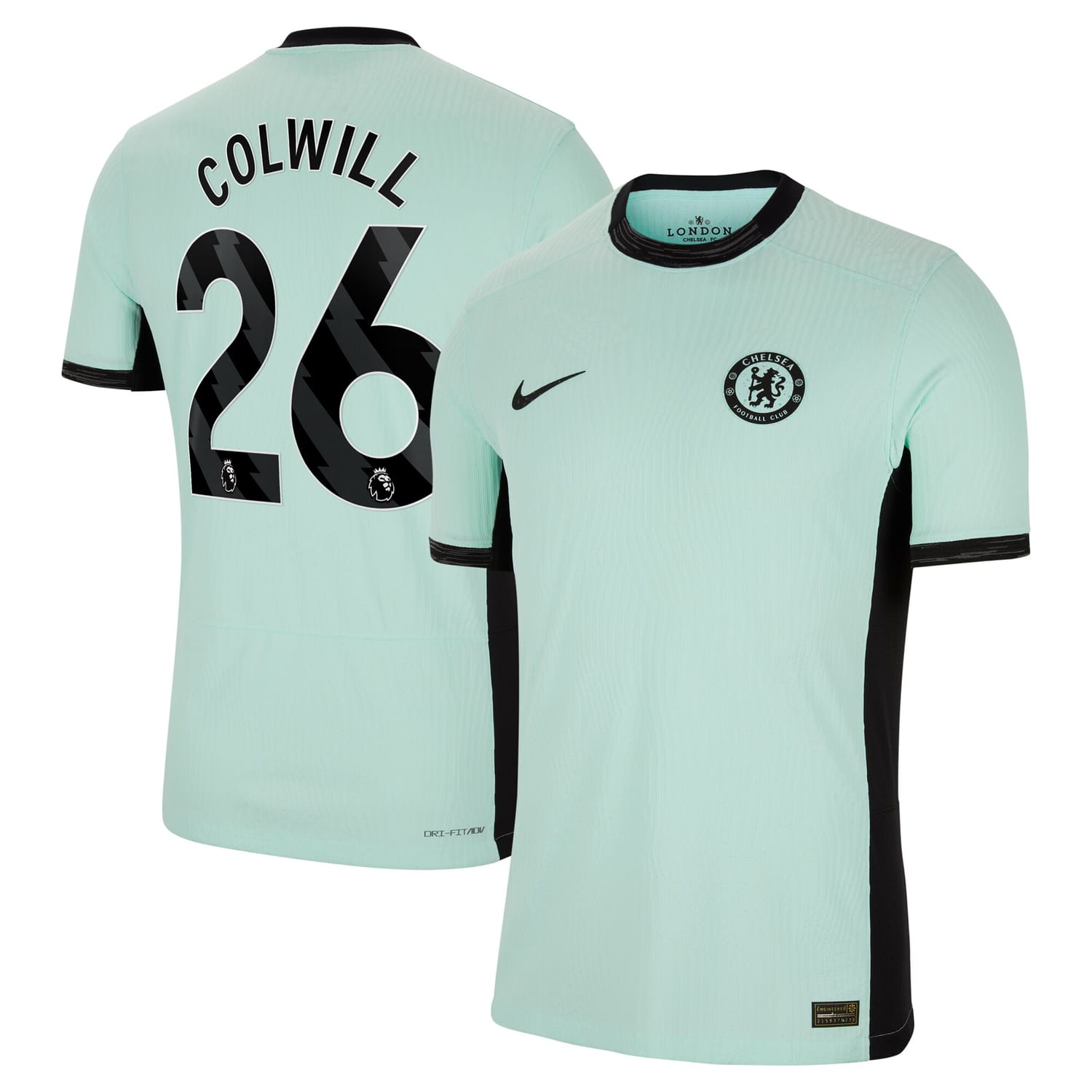 Premier League Chelsea Third Authentic Jersey Shirt 2023-24 player Levi Colwill 26 printing for Men