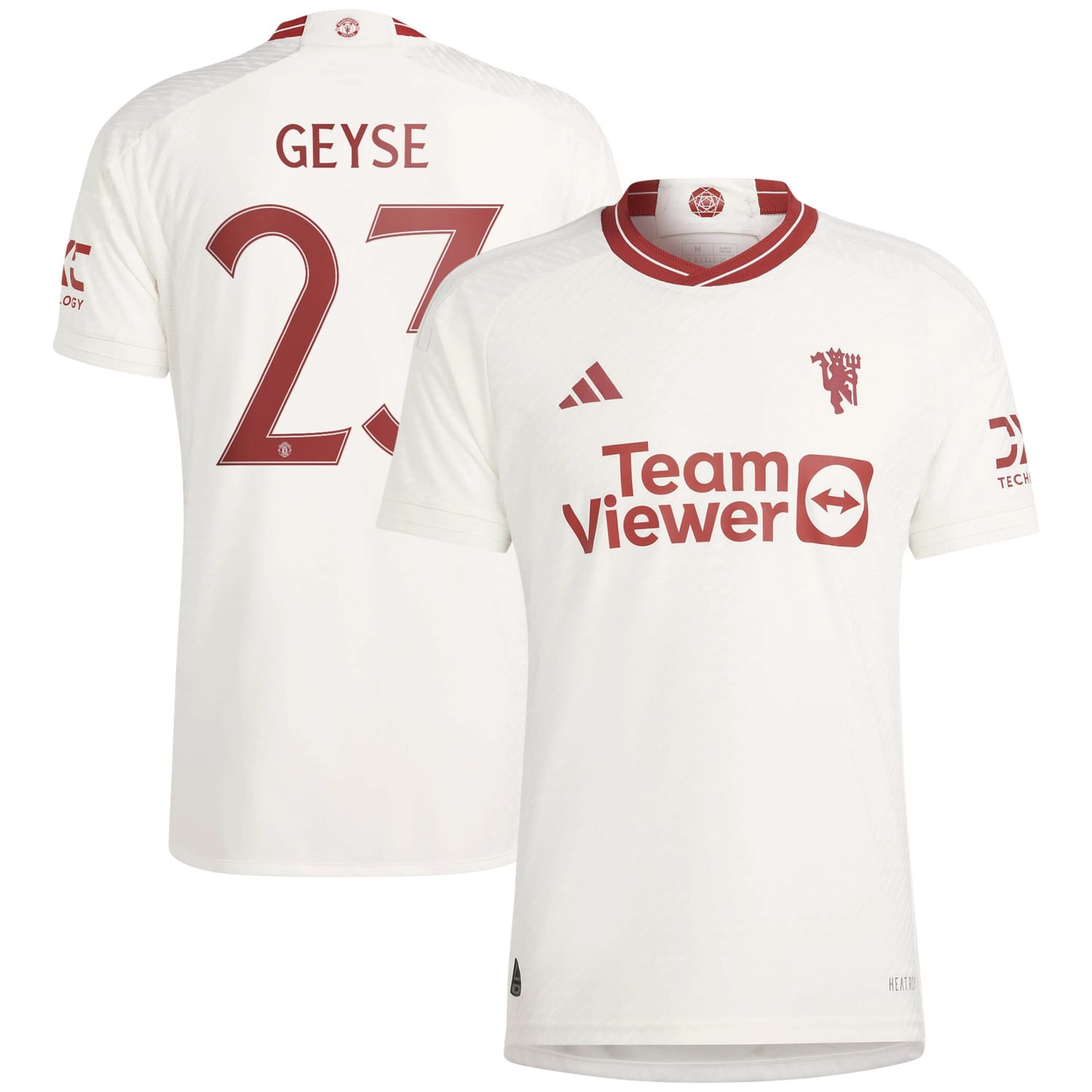 Premier League Manchester United Third WSL Authentic Jersey Shirt 2023-24 player Geyse Da Silva Ferreira printing for Men