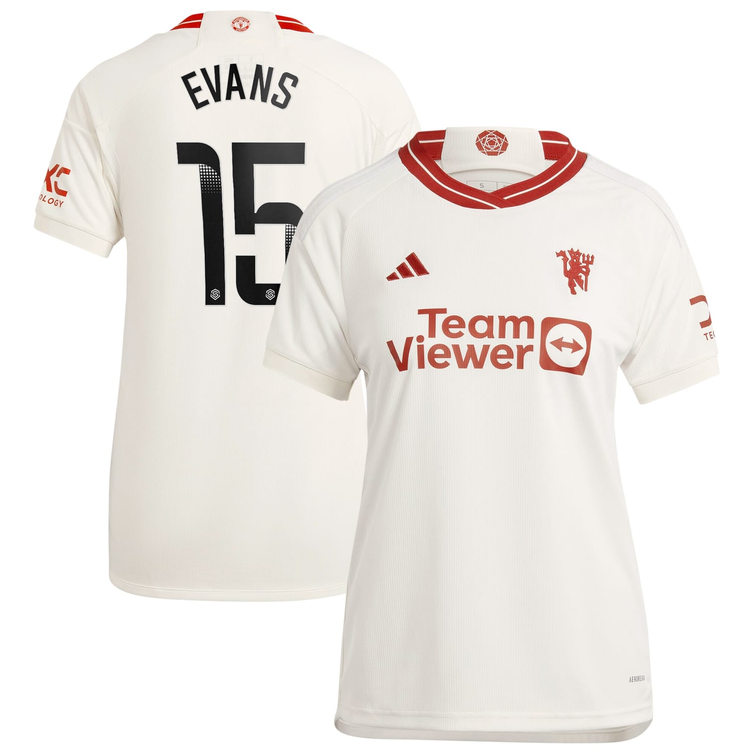 Premier League Manchester United Third WSL Jersey Shirt 2023-24 player Gemma Evans printing for Women