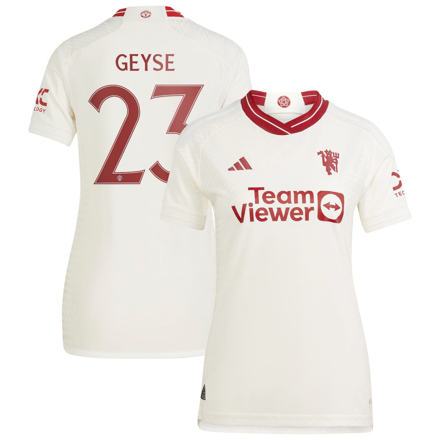 Premier League Manchester United Third WSL Authentic Jersey Shirt 2023-24 player Geyse Da Silva Ferreira printing for Women