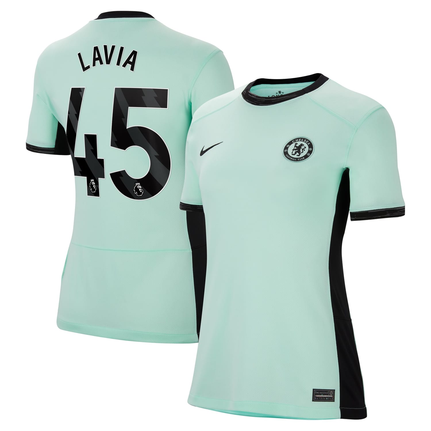 Premier League Chelsea Third Jersey Shirt 2023-24 player Roméo Lavia 45 printing for Women