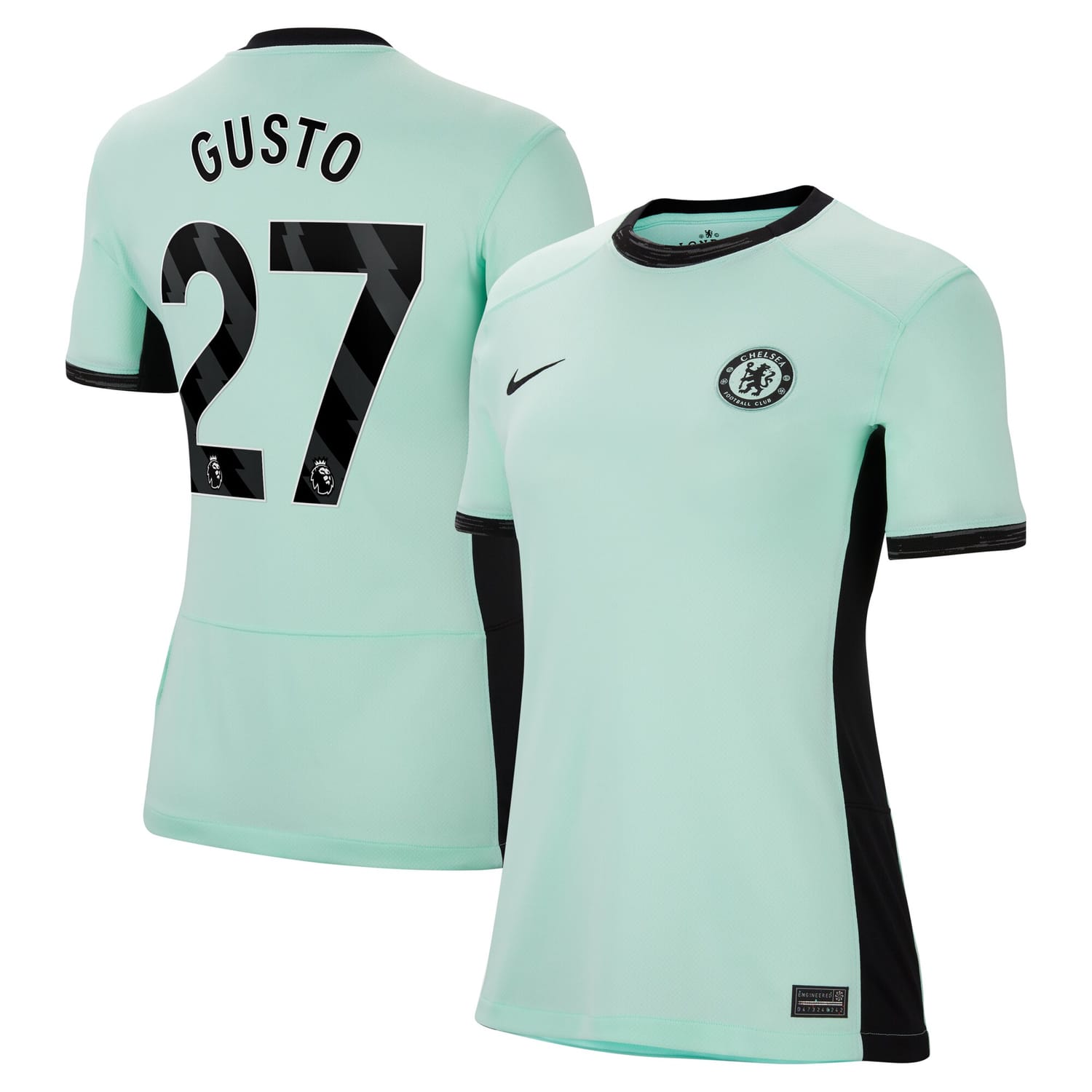 Premier League Chelsea Third Jersey Shirt 2023-24 player Malo Gusto 27 printing for Women