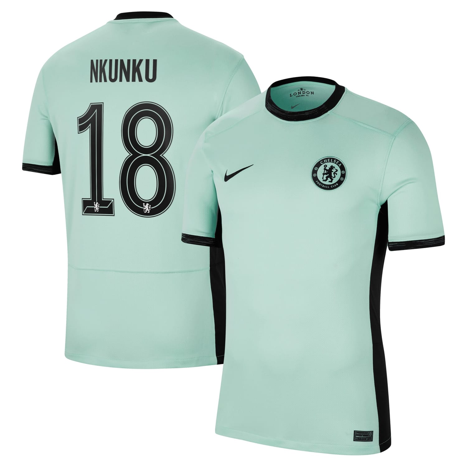 Premier League Chelsea Third Cup Jersey Shirt 2023-24 player Christopher Nkunku 18 printing for Men