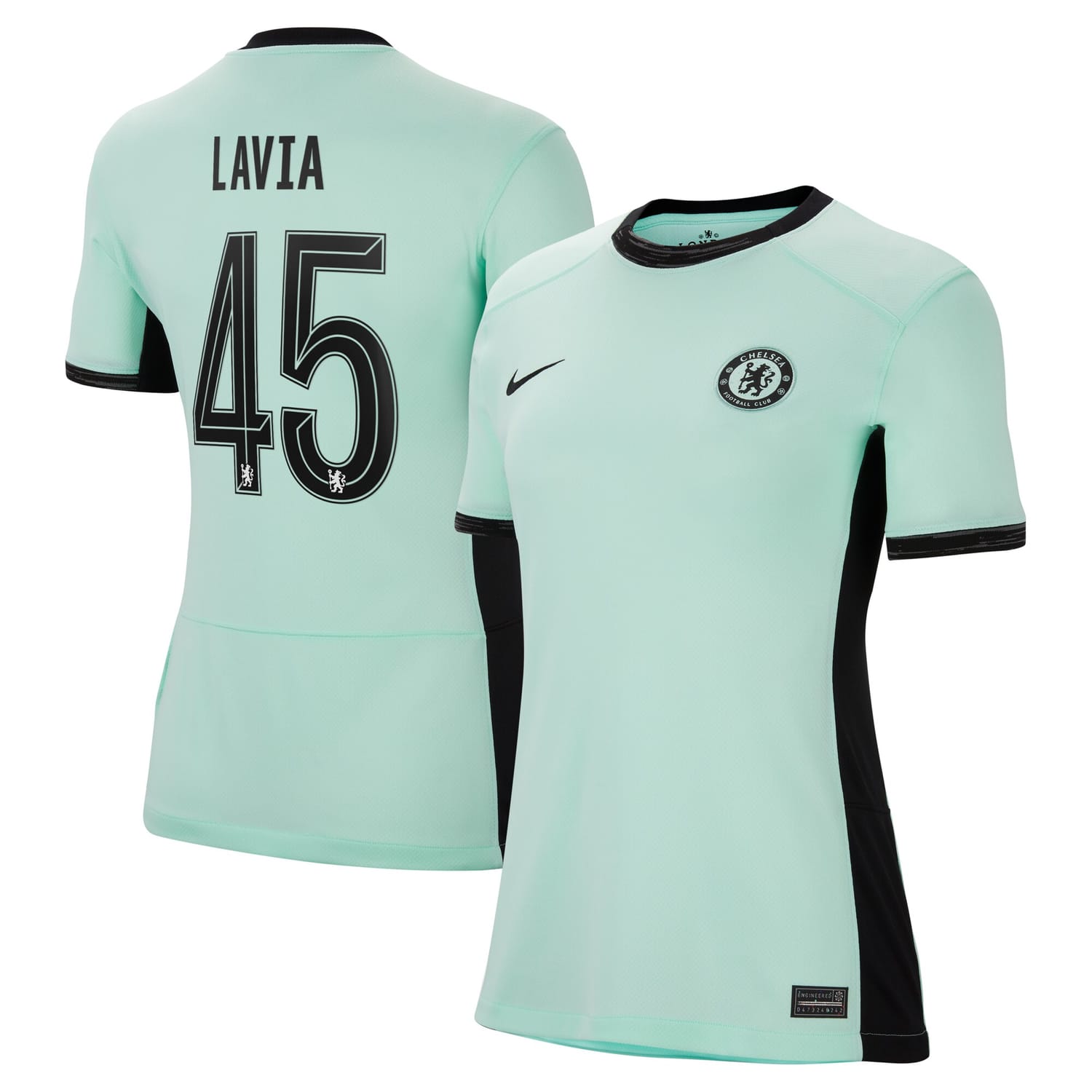 Premier League Chelsea Third Cup Jersey Shirt 2023-24 player Roméo Lavia 45 printing for Women