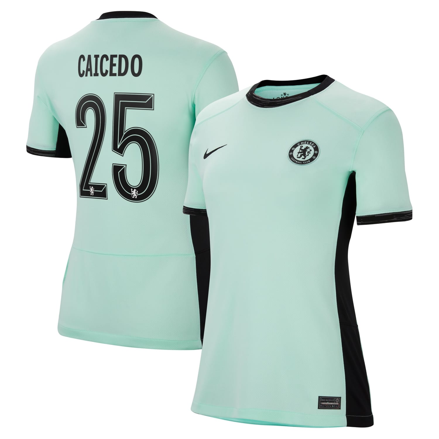 Premier League Chelsea Third Cup Jersey Shirt 2023-24 player Moisés Caicedo 25 printing for Women