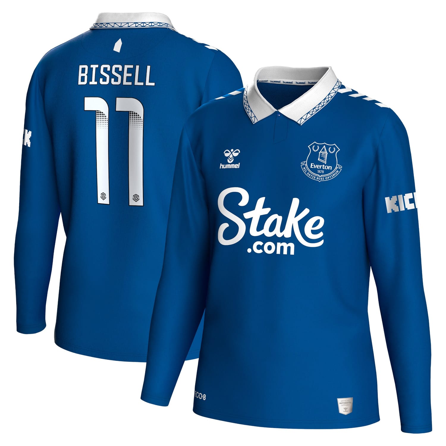 Premier League Everton Home WSL Jersey Shirt Long Sleeve 2023-24 player Emma Bissell printing for Men