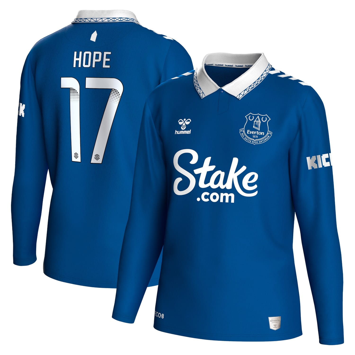 Premier League Everton Home WSL Jersey Shirt Long Sleeve 2023-24 player Lucy Hope printing for Men