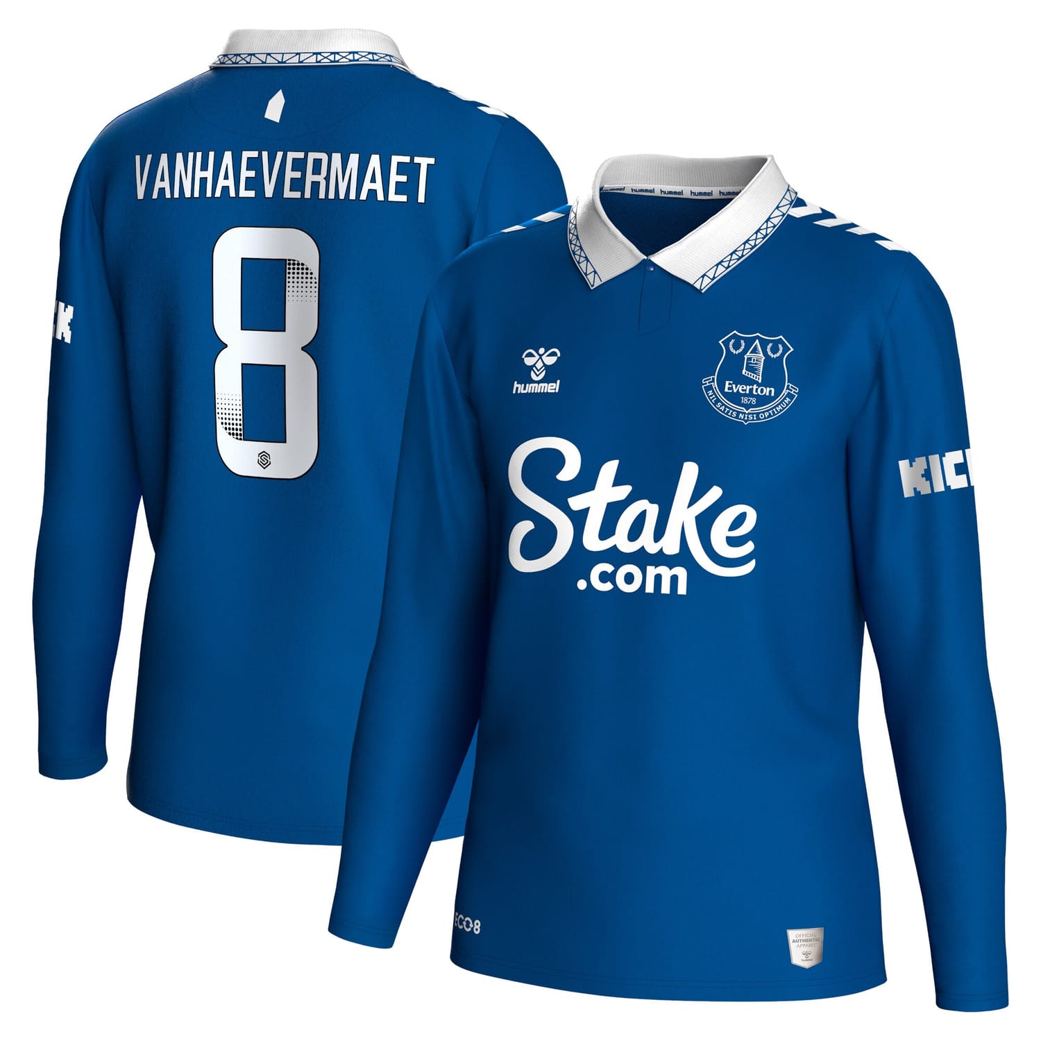 Premier League Everton Home WSL Jersey Shirt Long Sleeve 2023-24 player Justine Vanhaevermaet 8 printing for Men