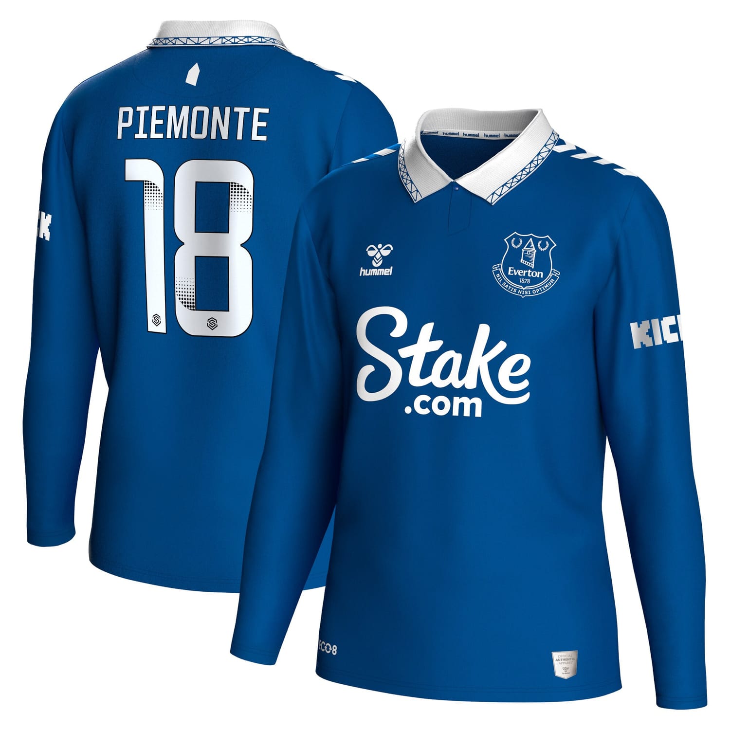 Premier League Everton Home WSL Jersey Shirt Long Sleeve 2023-24 player Martina Piemonte printing for Men