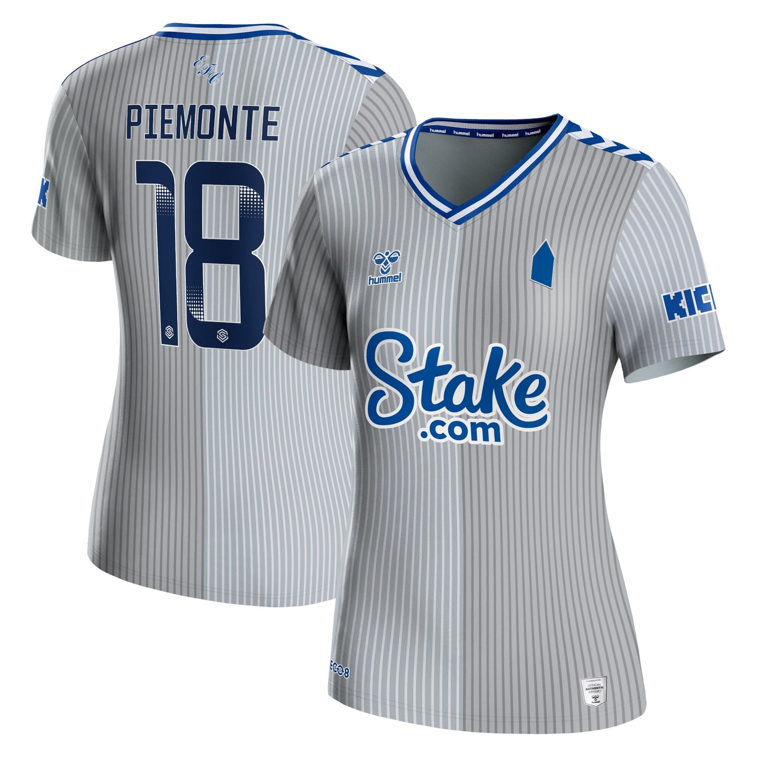 Premier League Everton Third WSL Jersey Shirt 2023-24 player Martina Piemonte 18 printing for Women