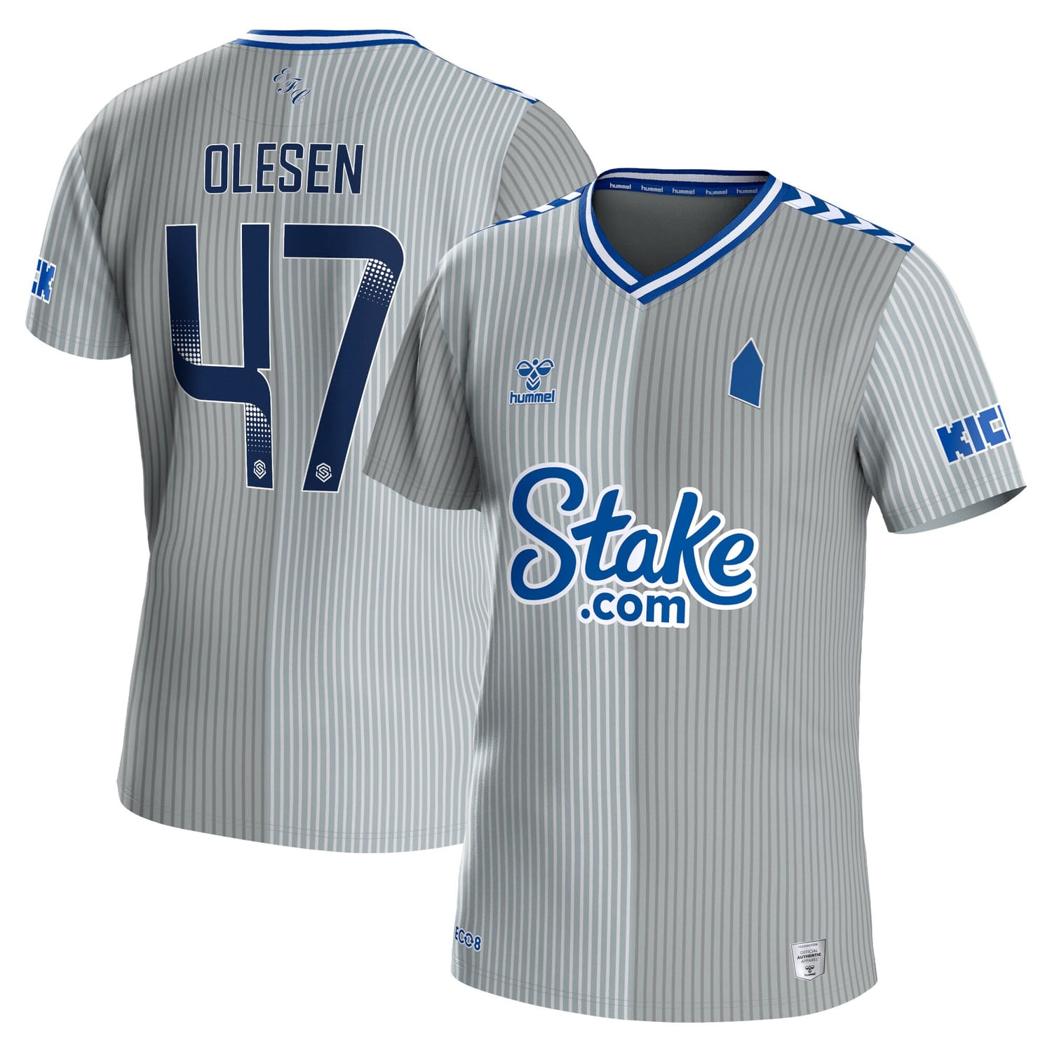 Premier League Everton Third WSL Jersey Shirt 2023-24 player Karoline Olesen 47 printing for Men