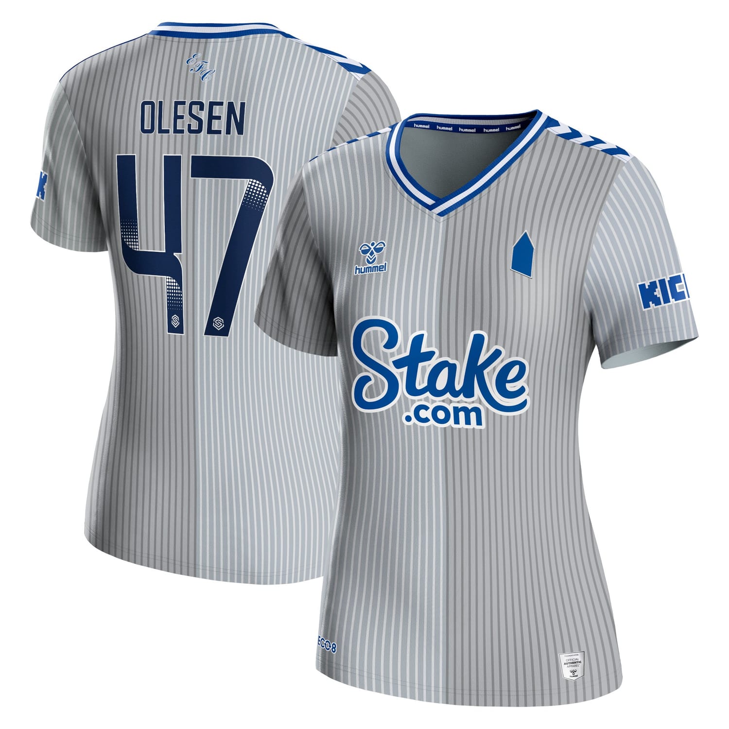 Premier League Everton Third WSL Jersey Shirt 2023-24 player Karoline Olesen 47 printing for Women