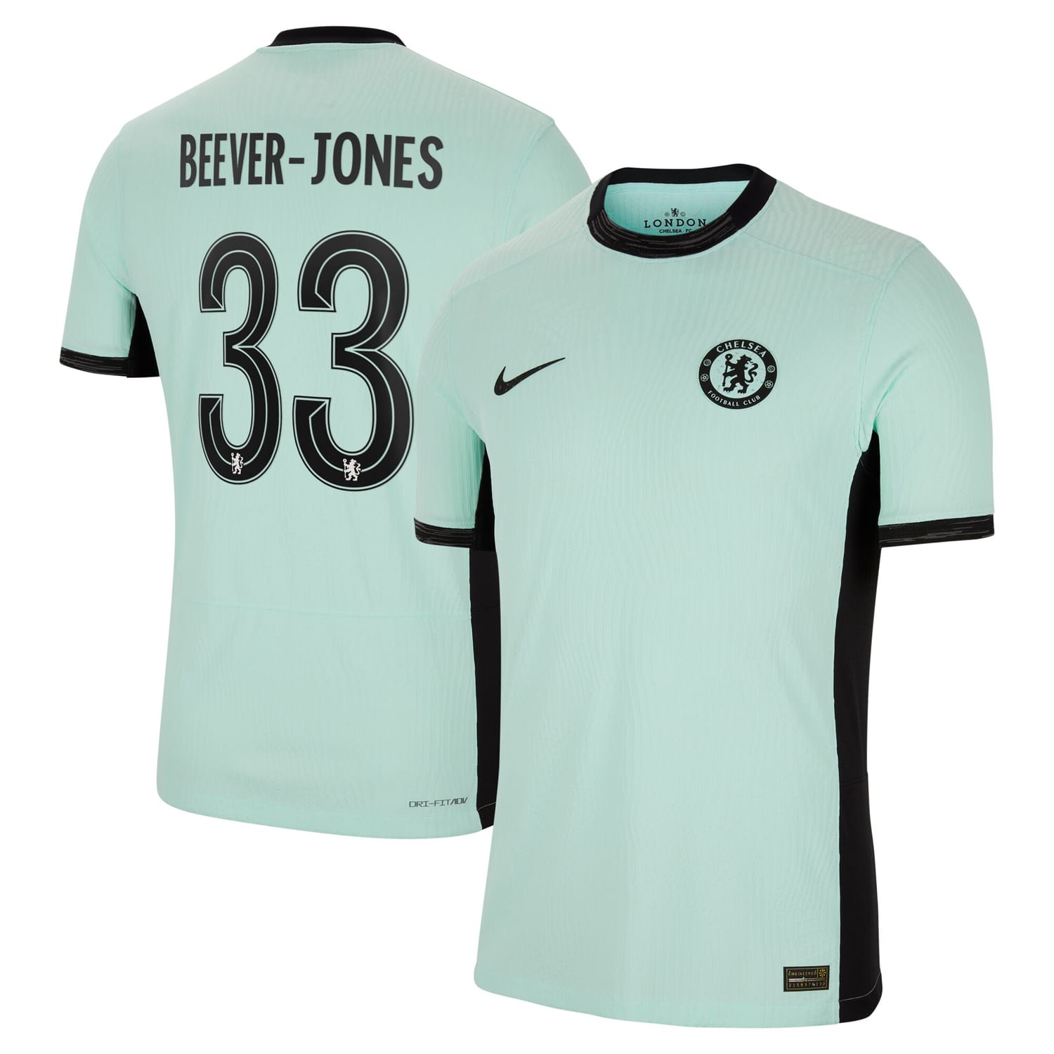 Premier League Chelsea Third Authentic Jersey Shirt 2023-24 player Aggie Beever-Jones 33 printing for Men
