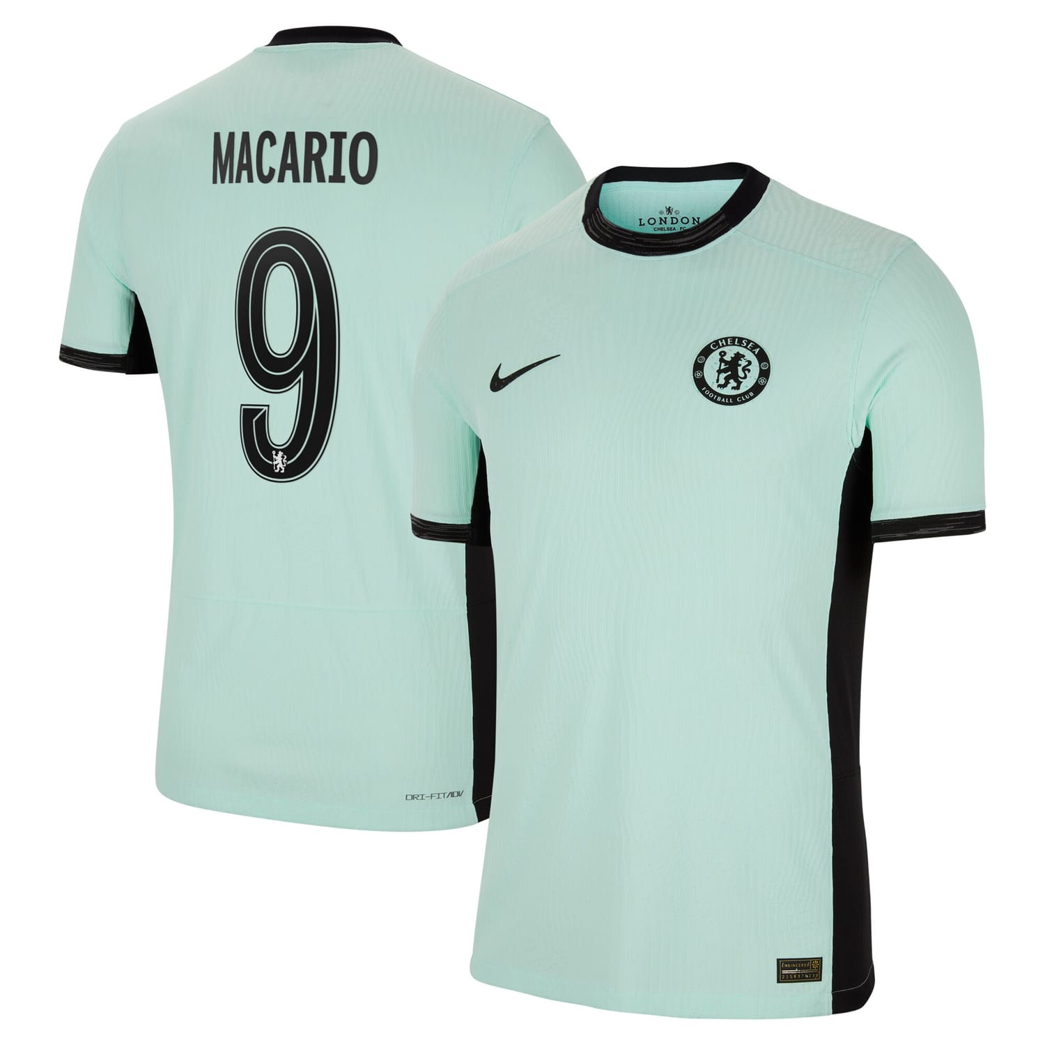 Premier League Chelsea Third Authentic Jersey Shirt 2023-24 player Catarina Macario 9 printing for Men