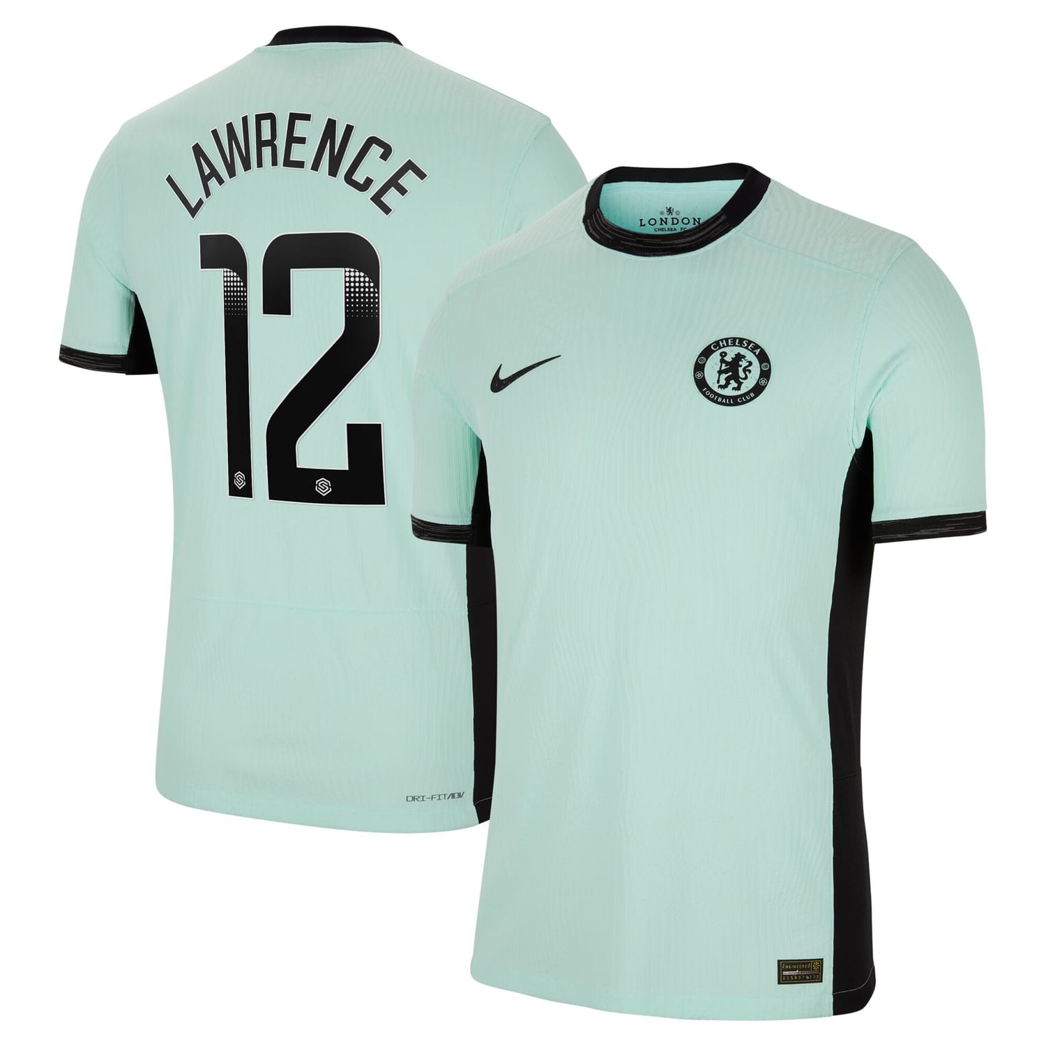 Premier League Chelsea Third WSL Authentic Jersey Shirt 2023-24 player Ashley Lawrence 12 printing for Men